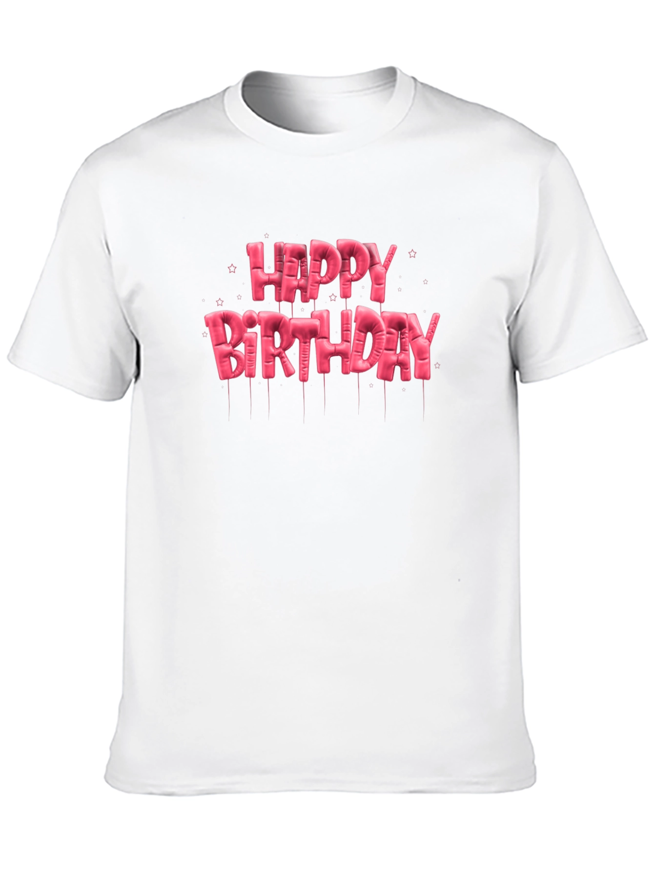 Happy Birthday Balloon Lettering T-Shirt