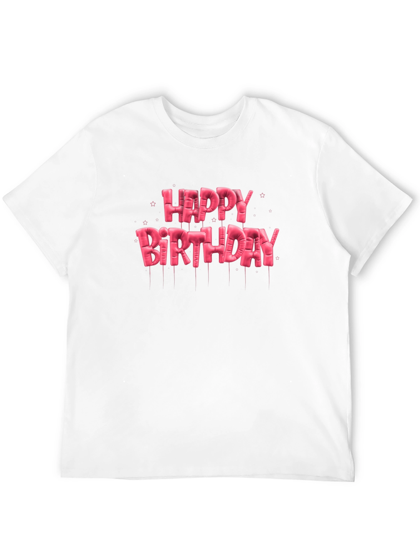 Happy Birthday Balloon Lettering T-Shirt