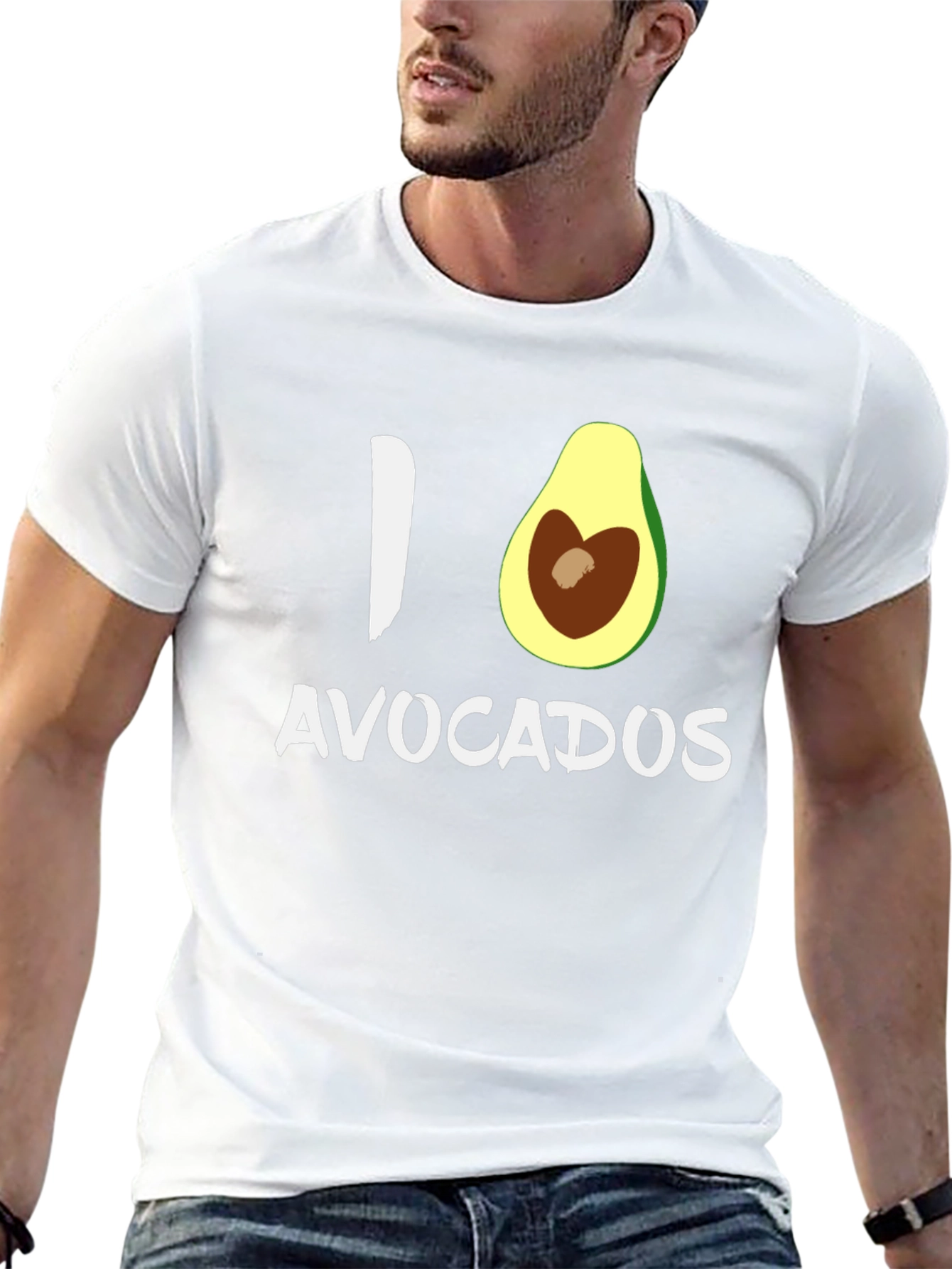 I Heart Avocados Graphic Tee - Black