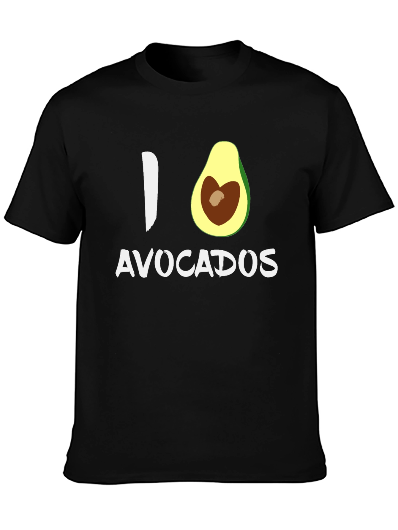 I Heart Avocados Graphic Tee - Black