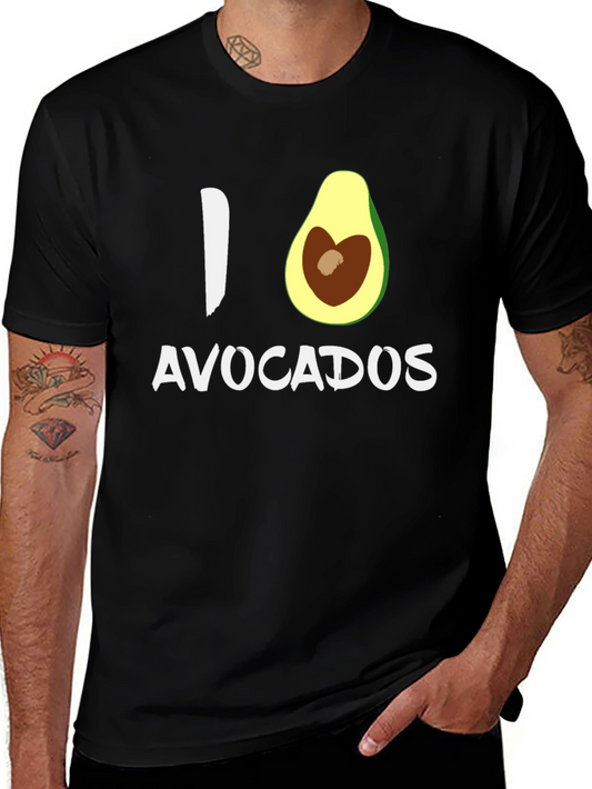 I Heart Avocados Graphic Tee - Black