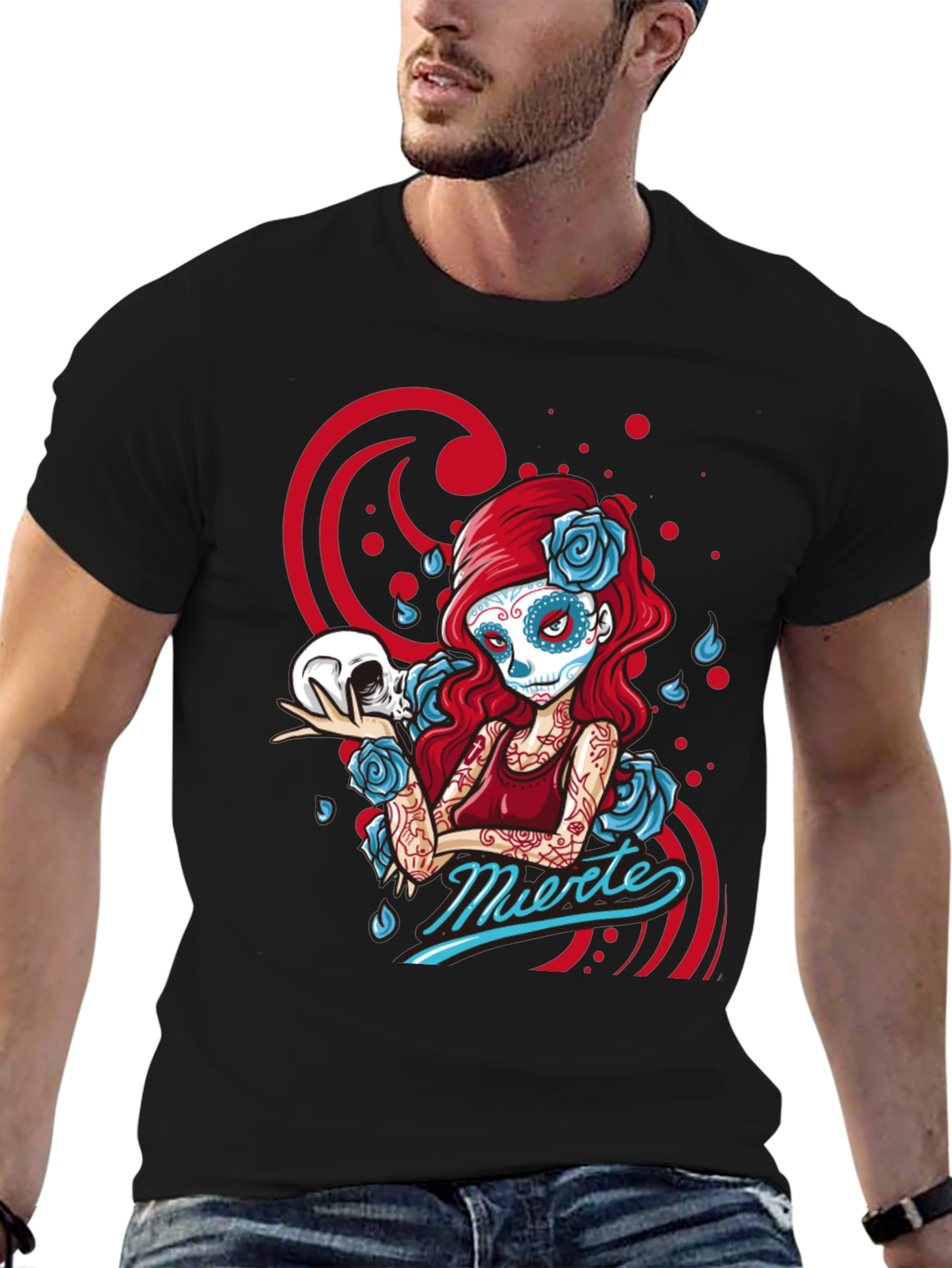 Sugar Skull Girl T-Shirt - Day of the Dead