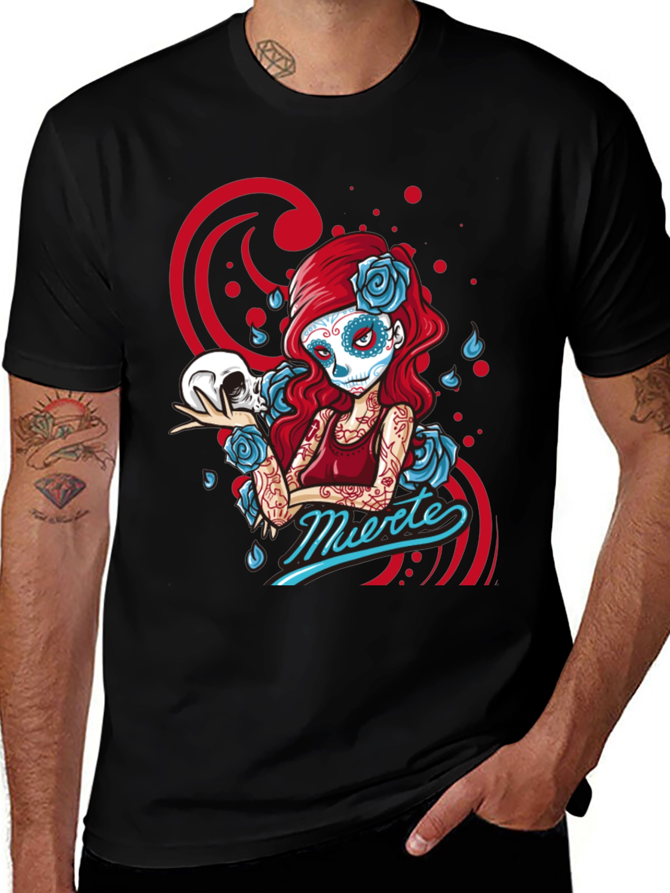 Sugar Skull Girl T-Shirt - Day of the Dead