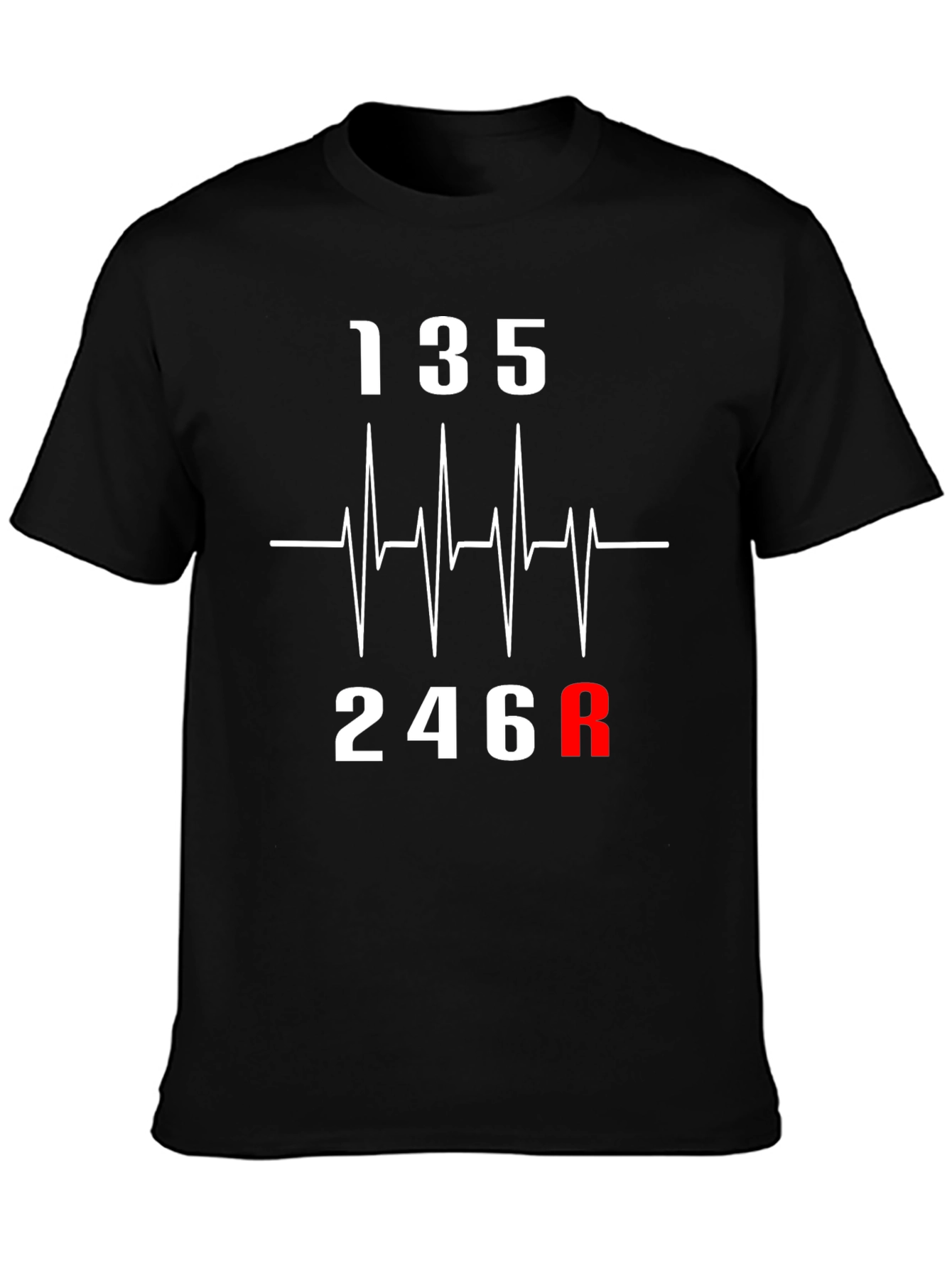 Heartbeat Gear Shift T-Shirt - Car Enthusiast Tee