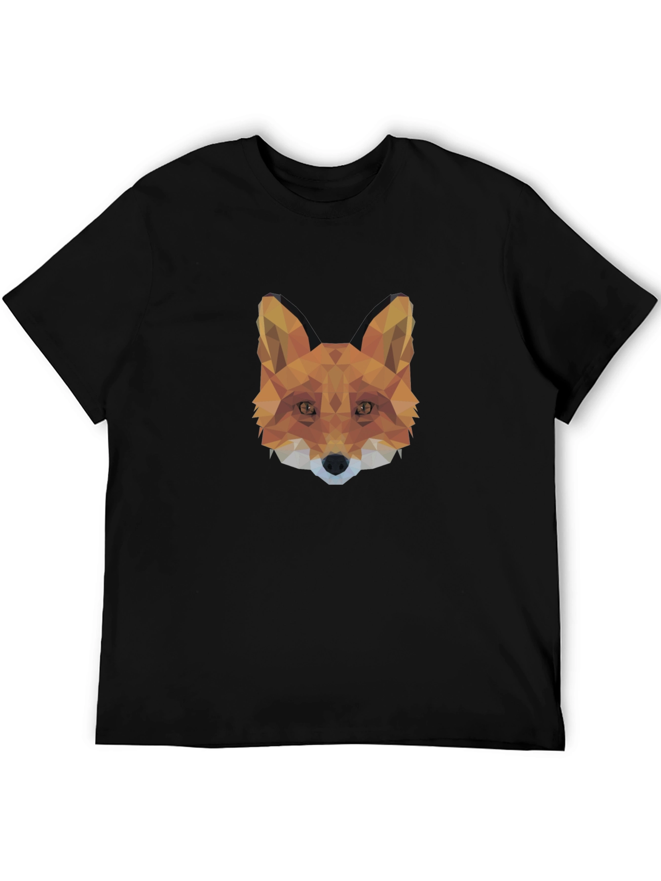Geometric Fox Head T-Shirt - Modern Style