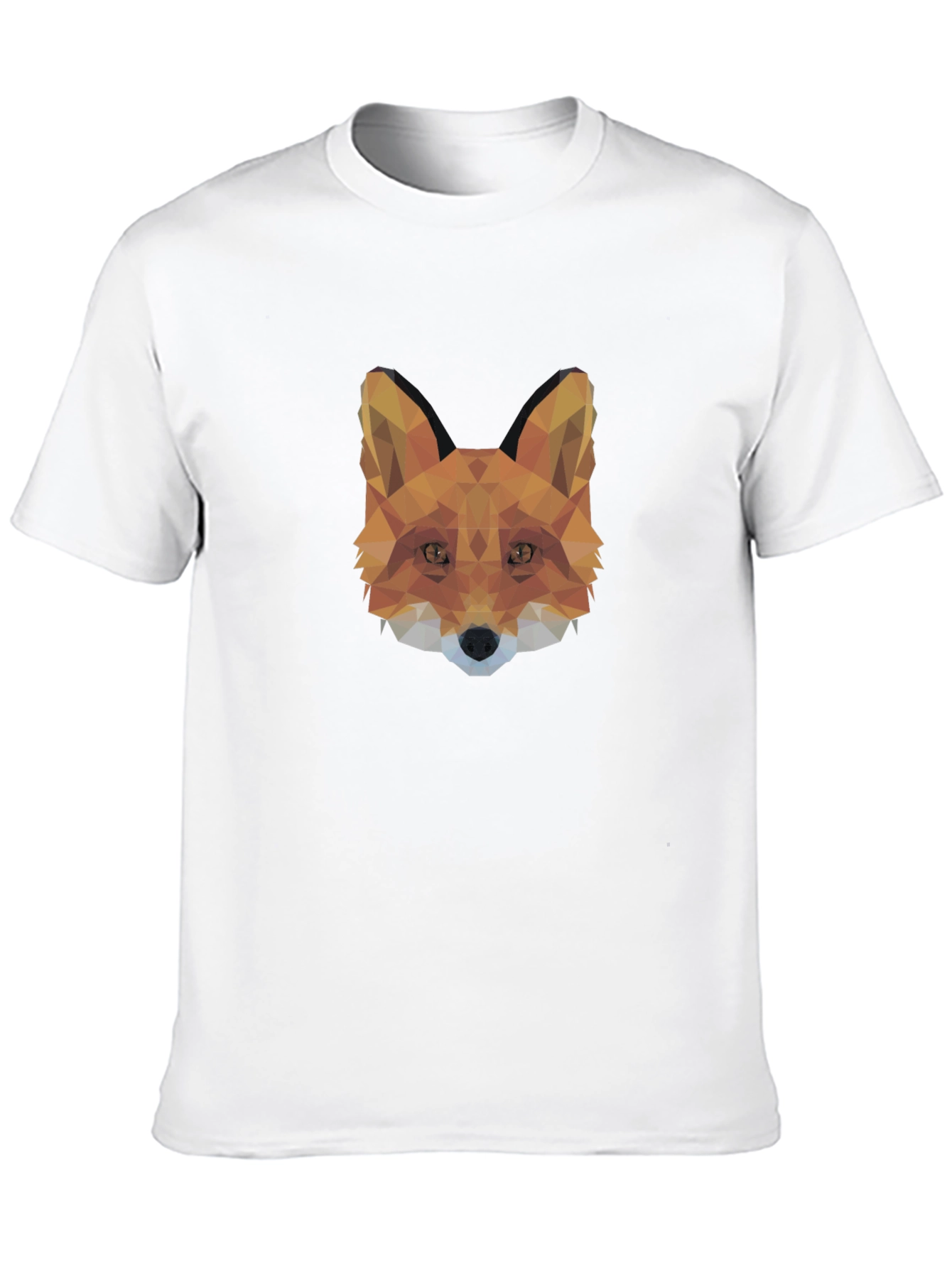 Geometric Fox Head T-Shirt - Modern Style