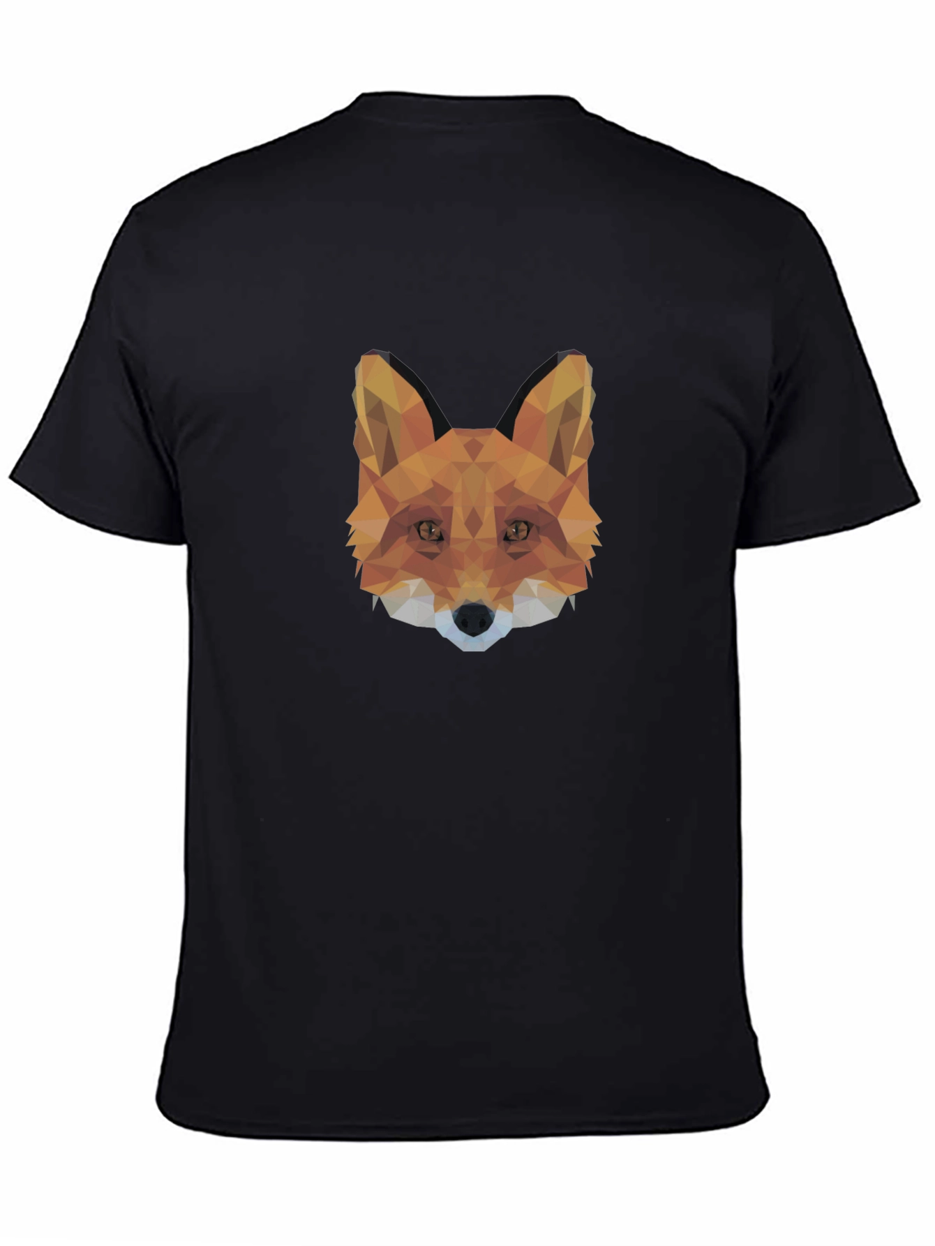 Geometric Fox Head T-Shirt - Modern Style