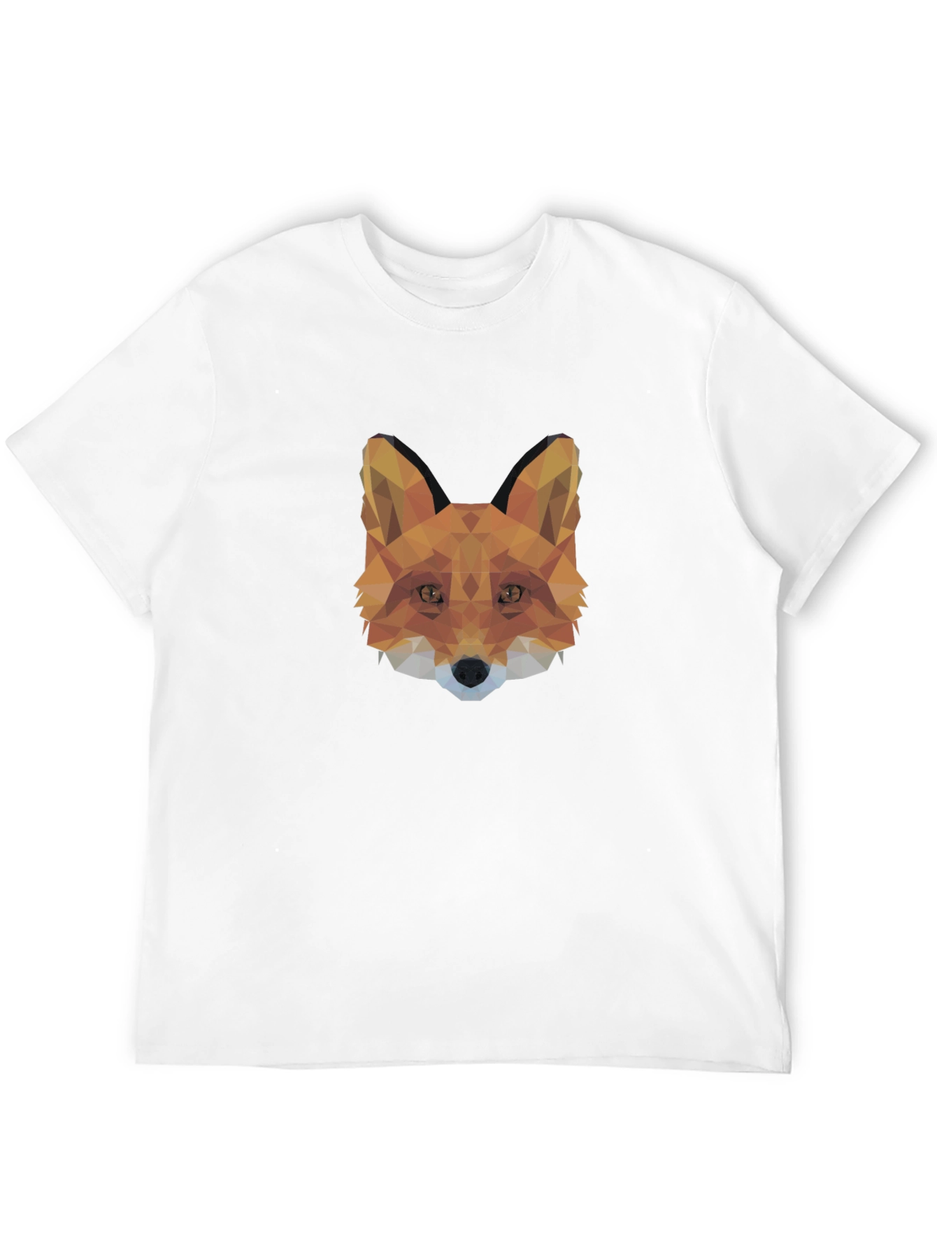 Geometric Fox Head T-Shirt - Modern Style