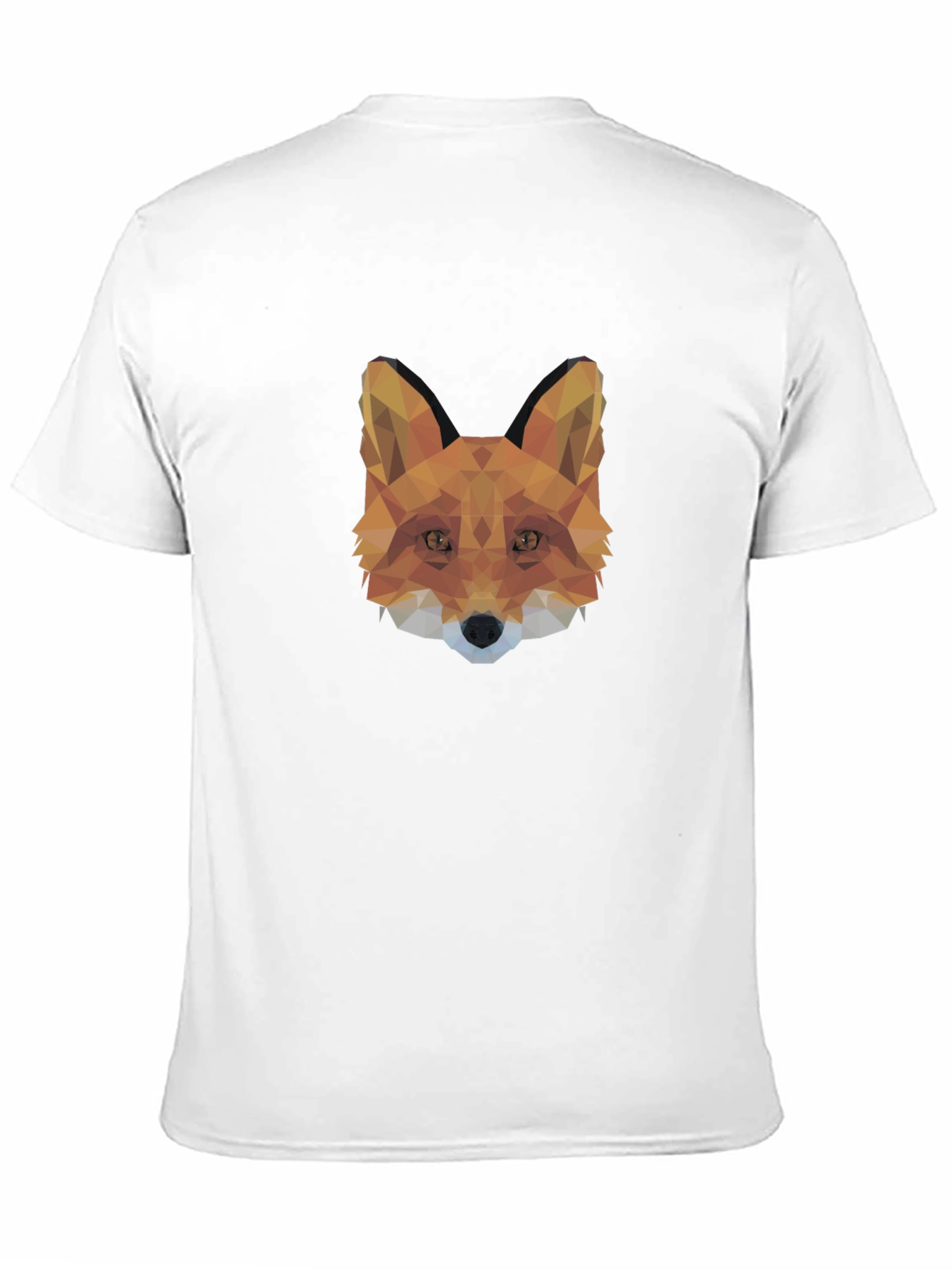 Geometric Fox Head T-Shirt - Modern Style