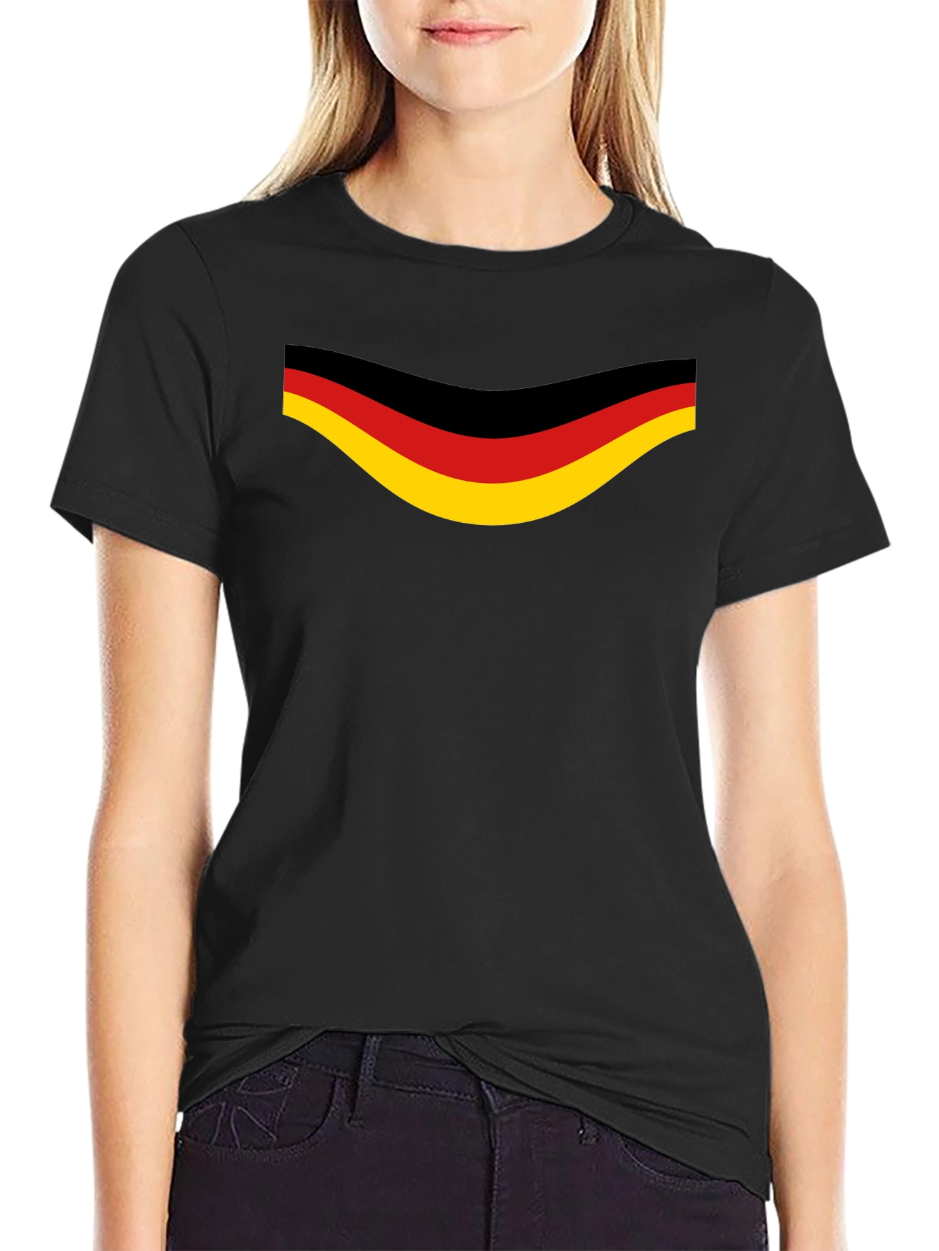 Germany Flag Graphic Black T-Shirt