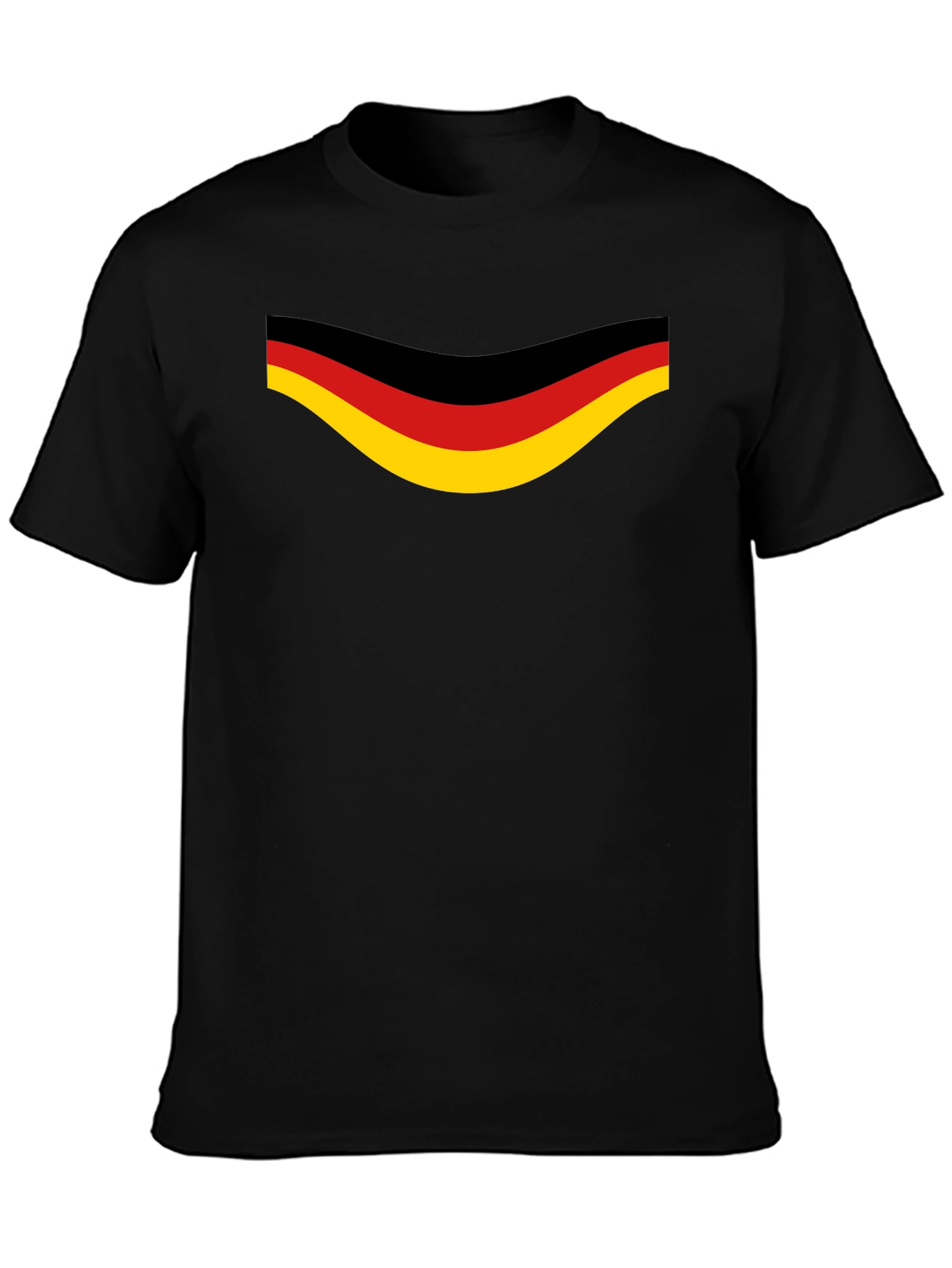 Germany Flag Graphic Black T-Shirt