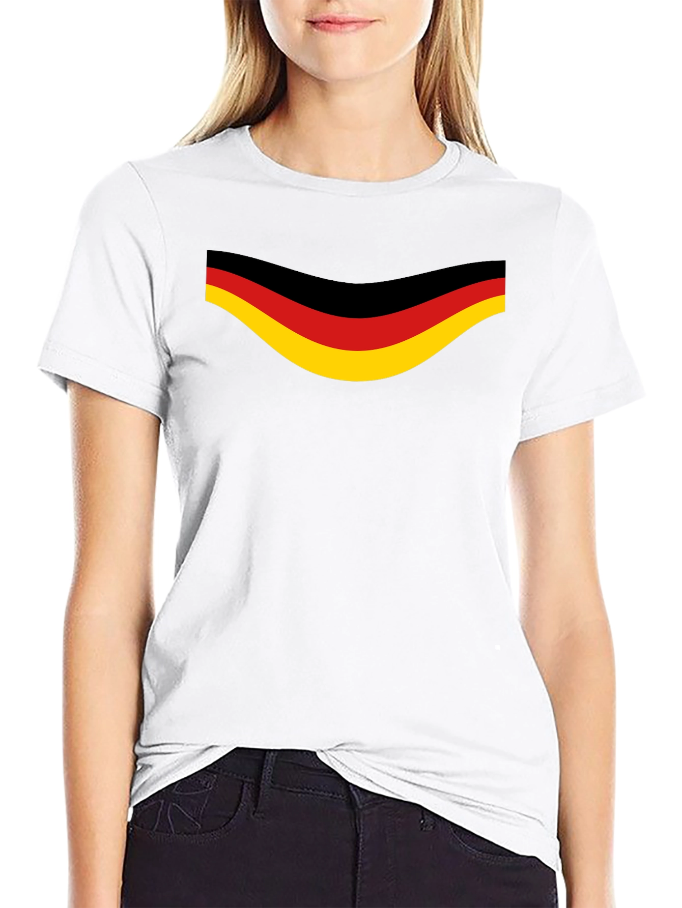 Germany Flag Graphic Black T-Shirt