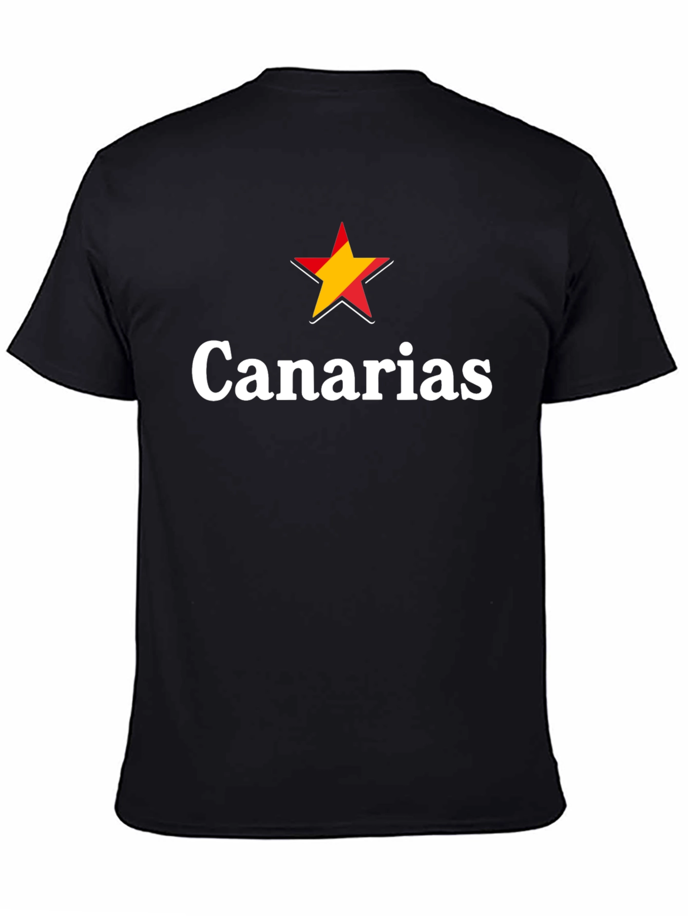 Canarias Star Graphic T-Shirt - Black