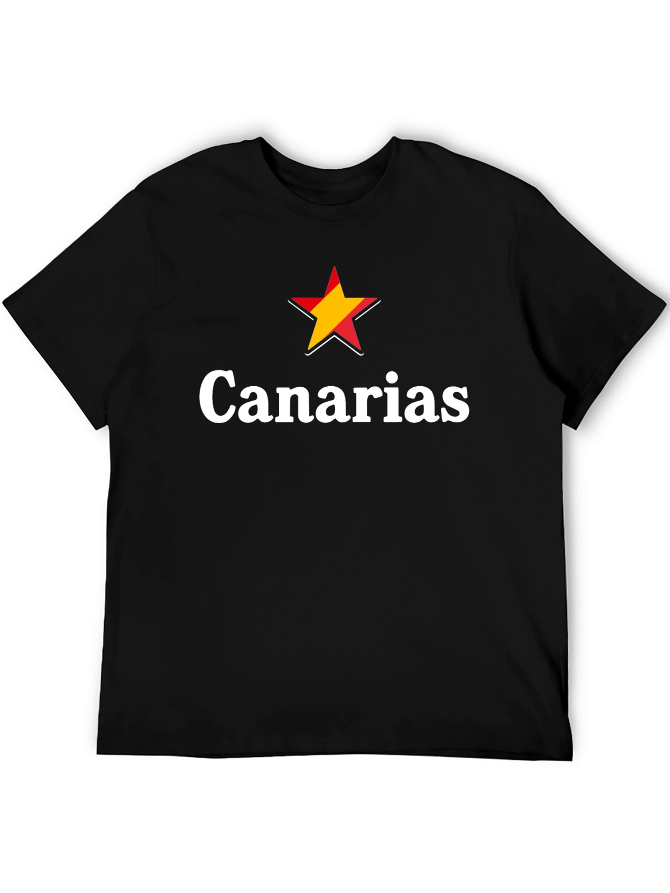 Canarias Star Graphic T-Shirt - Black