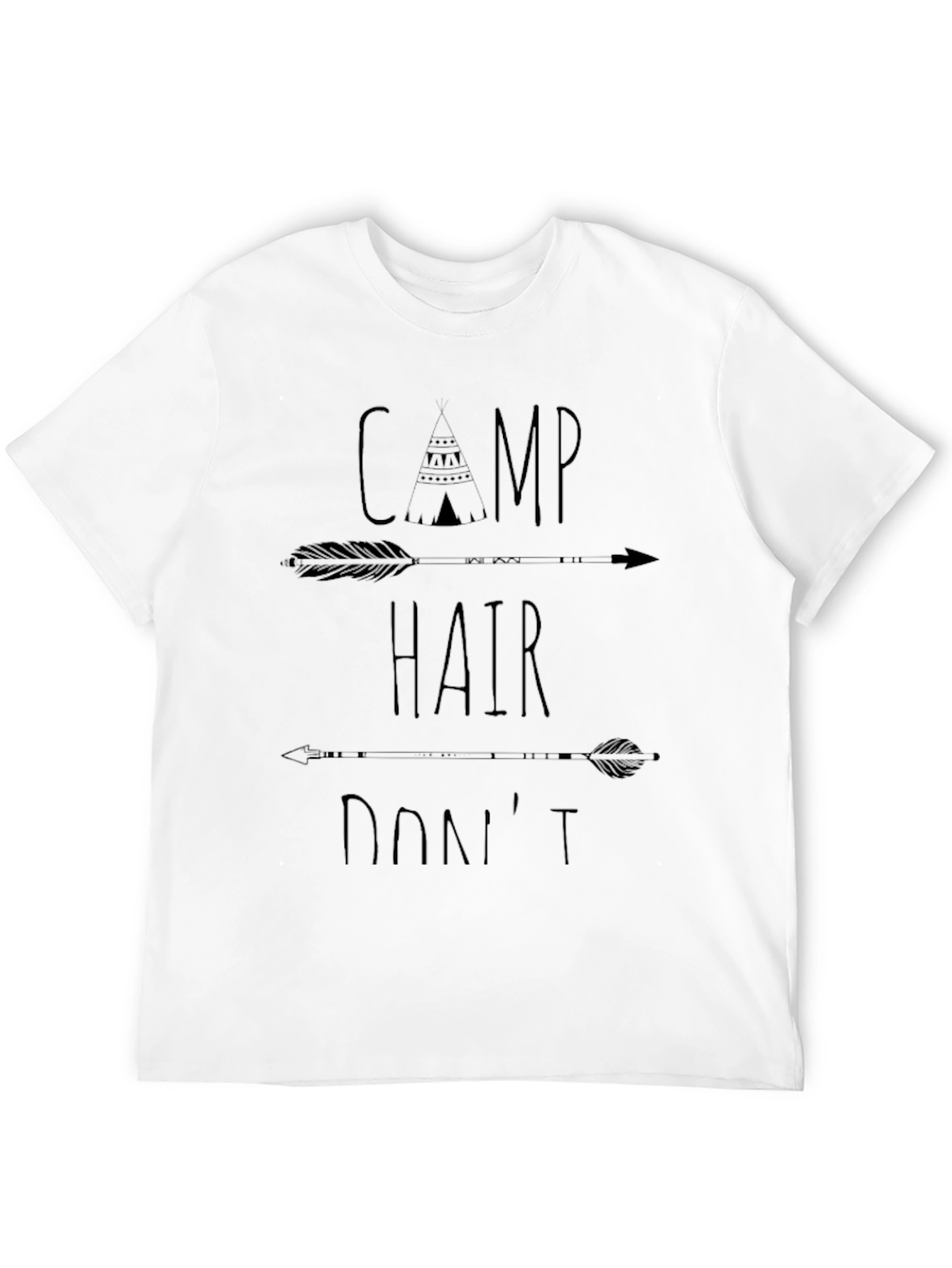 Camp Hair Dont Care Graphic T-Shirt