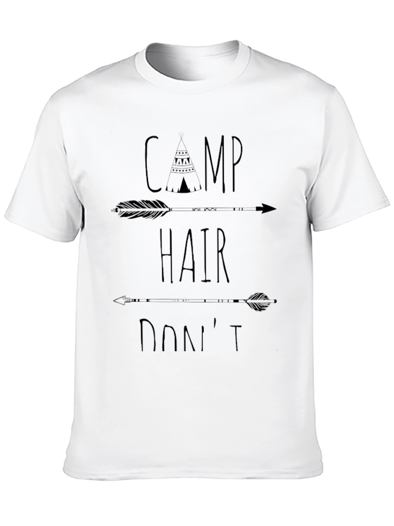 Camp Hair Dont Care Graphic T-Shirt