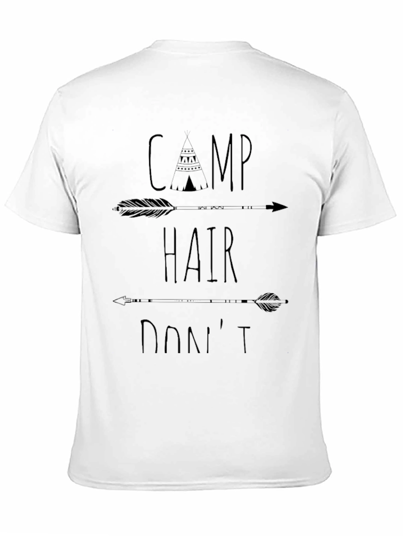 Camp Hair Dont Care Graphic T-Shirt