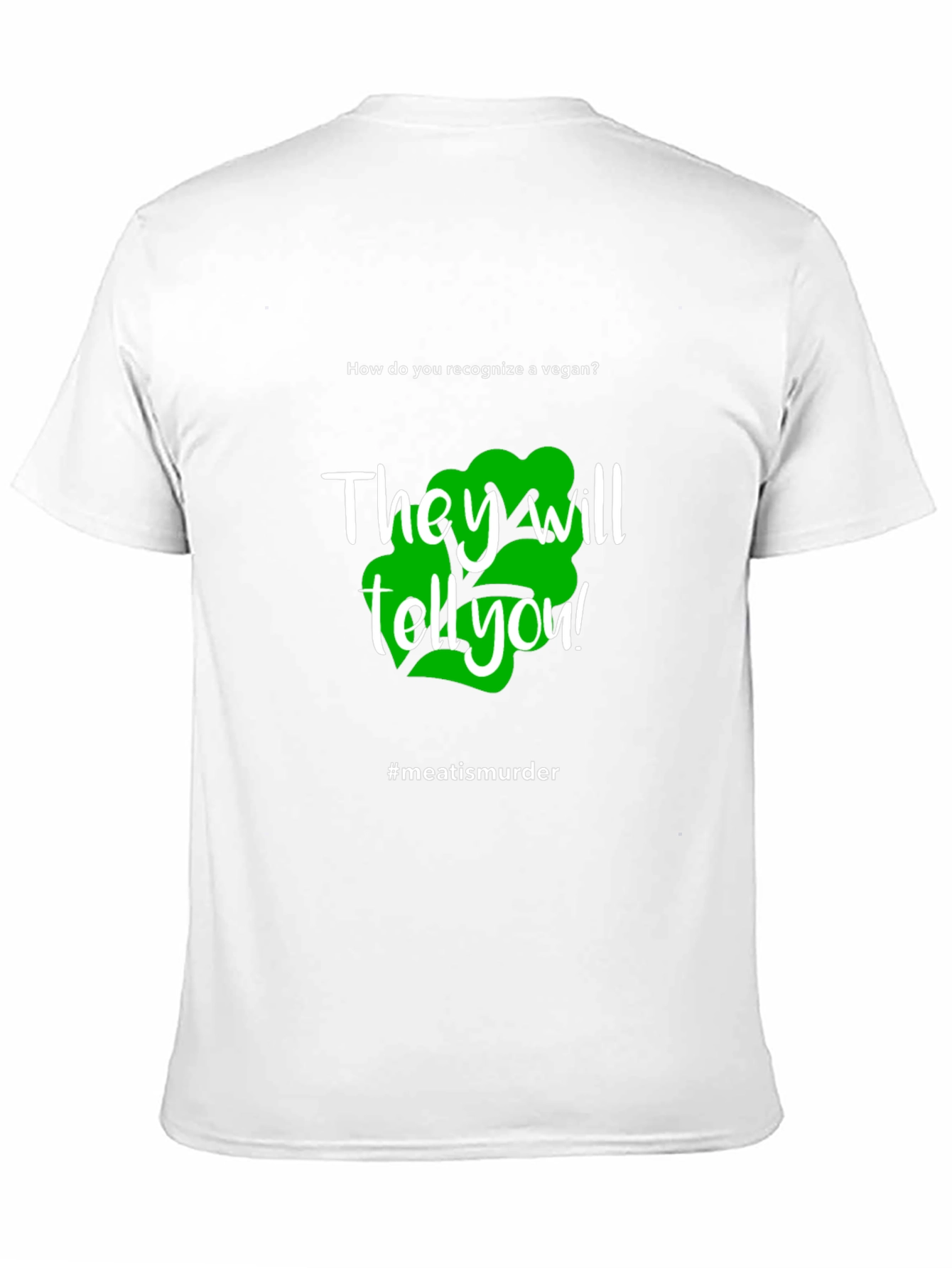 Vegan Statement T-Shirt - #meatisamurder