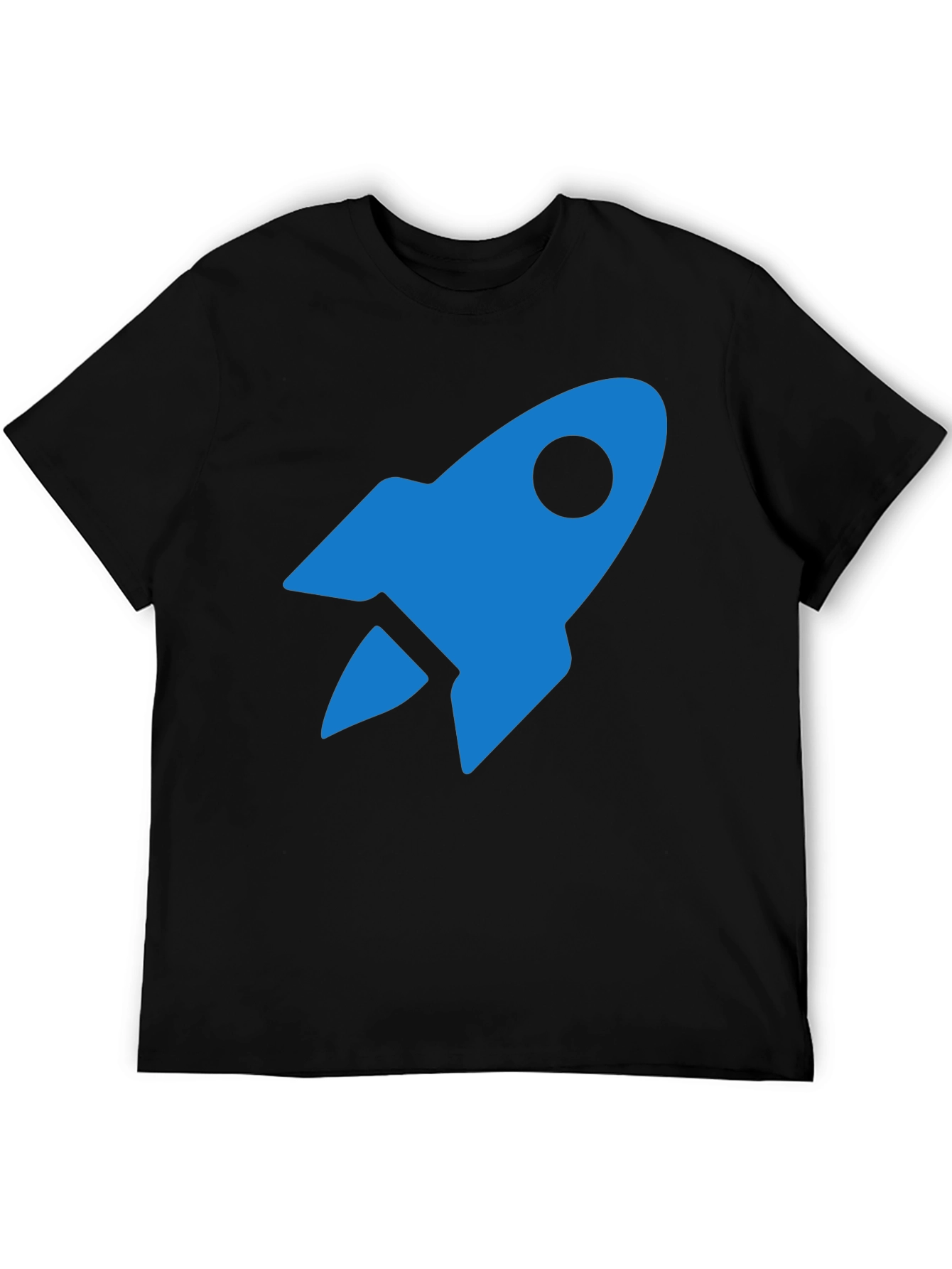 Blue Rocket Graphic Tee - Mens Black T-Shirt