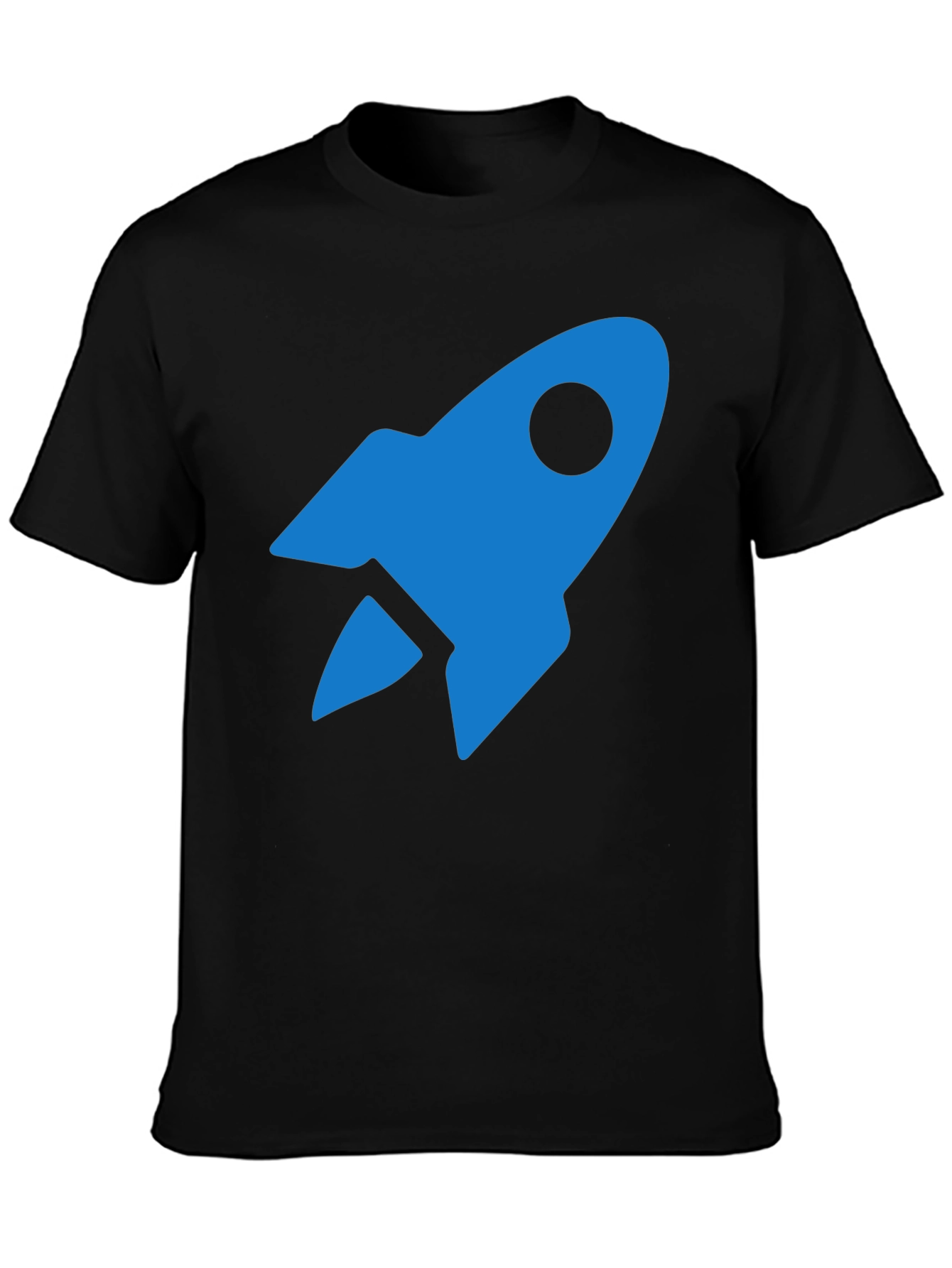 Blue Rocket Graphic Tee - Mens Black T-Shirt
