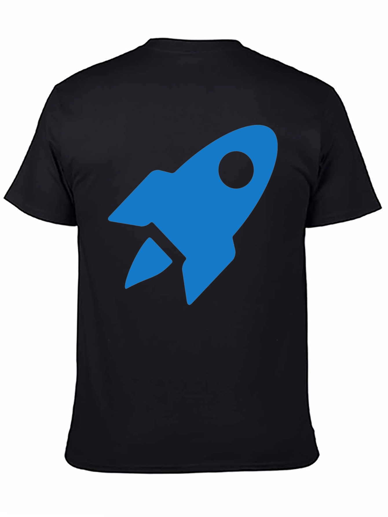 Blue Rocket Graphic Tee - Mens Black T-Shirt