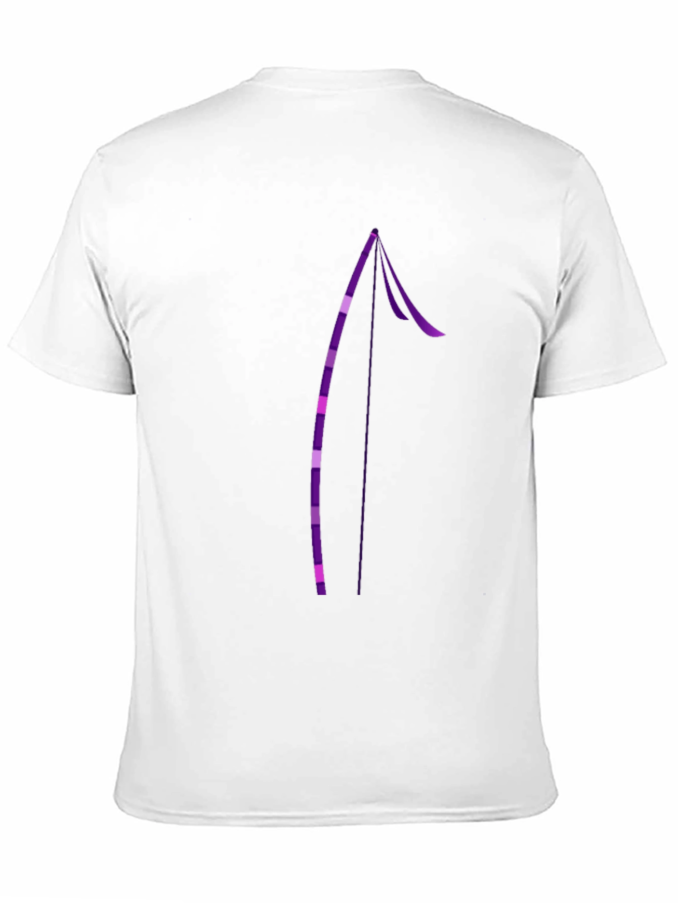 Stylish Black Tee with Purple Arrow Design