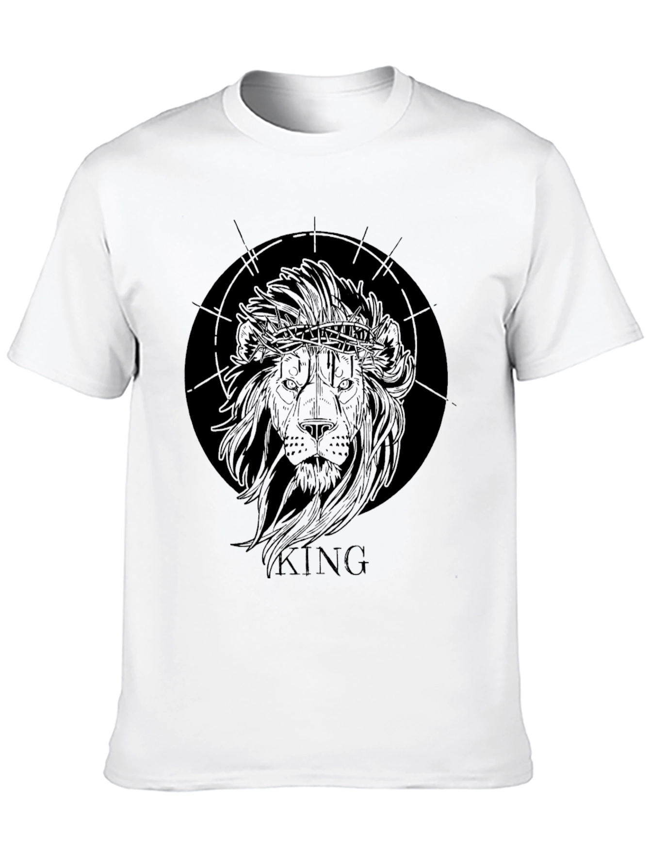 King Lion Graphic T-Shirt - Black