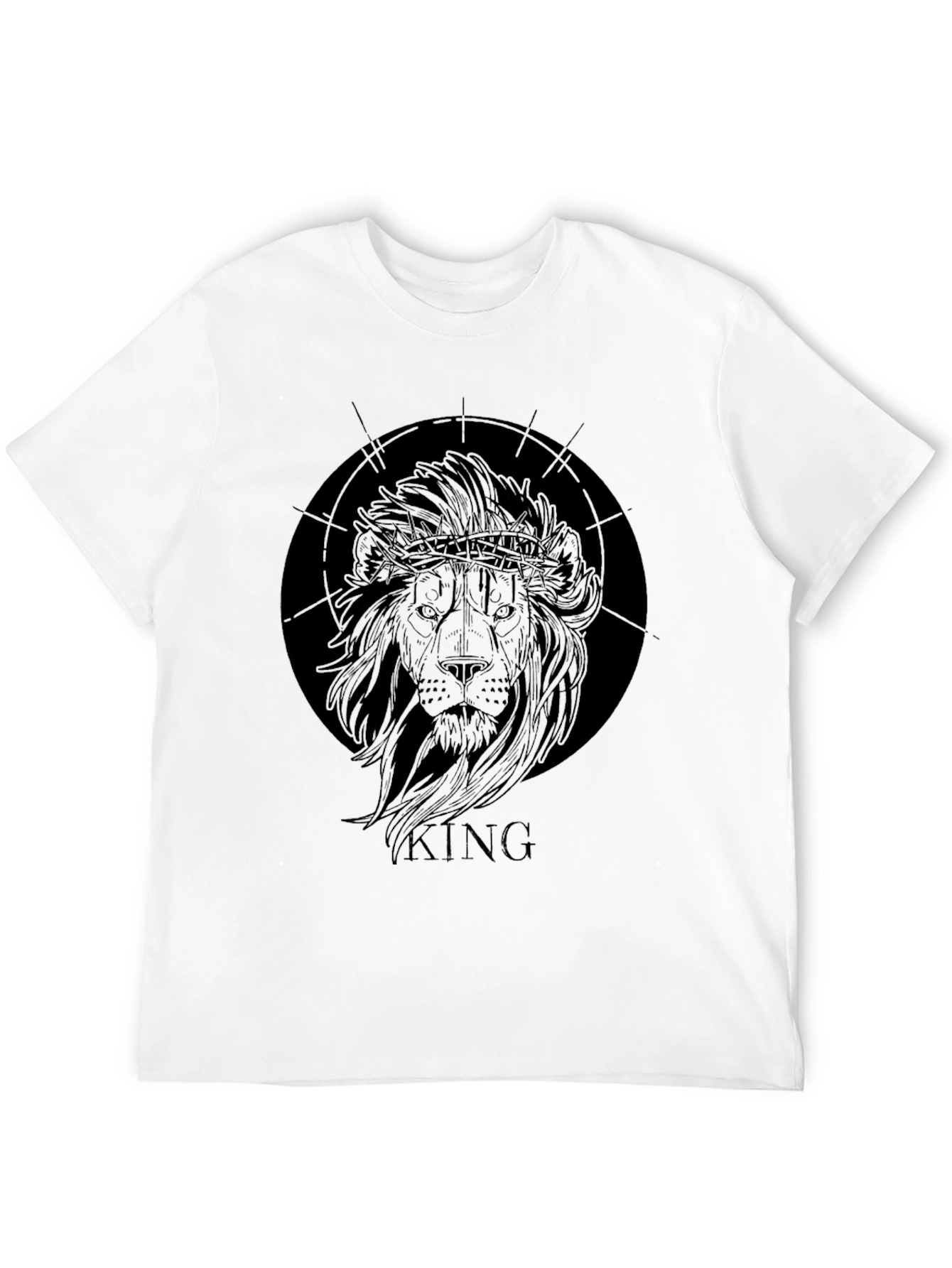 King Lion Graphic T-Shirt - Black