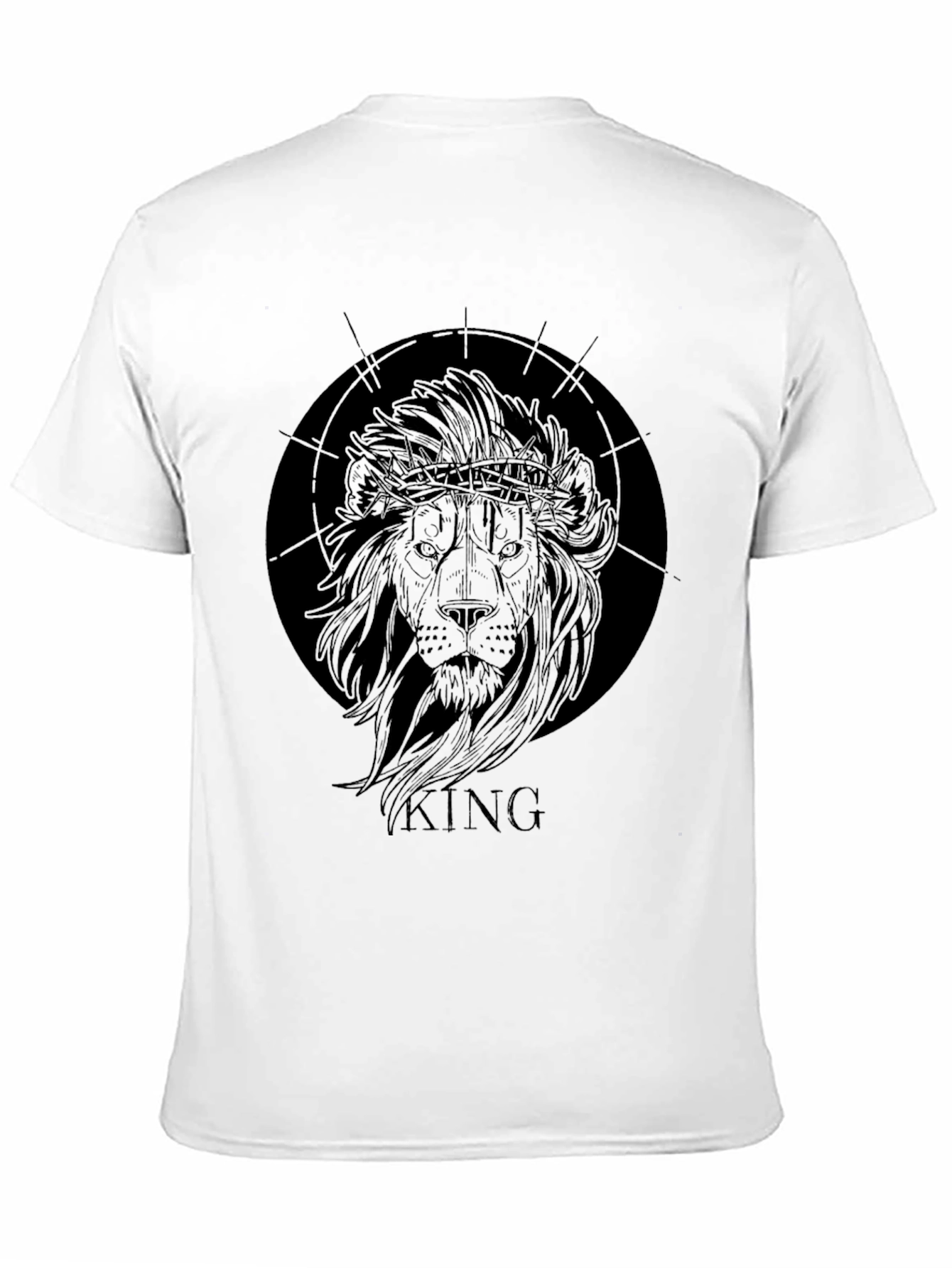 King Lion Graphic T-Shirt - Black