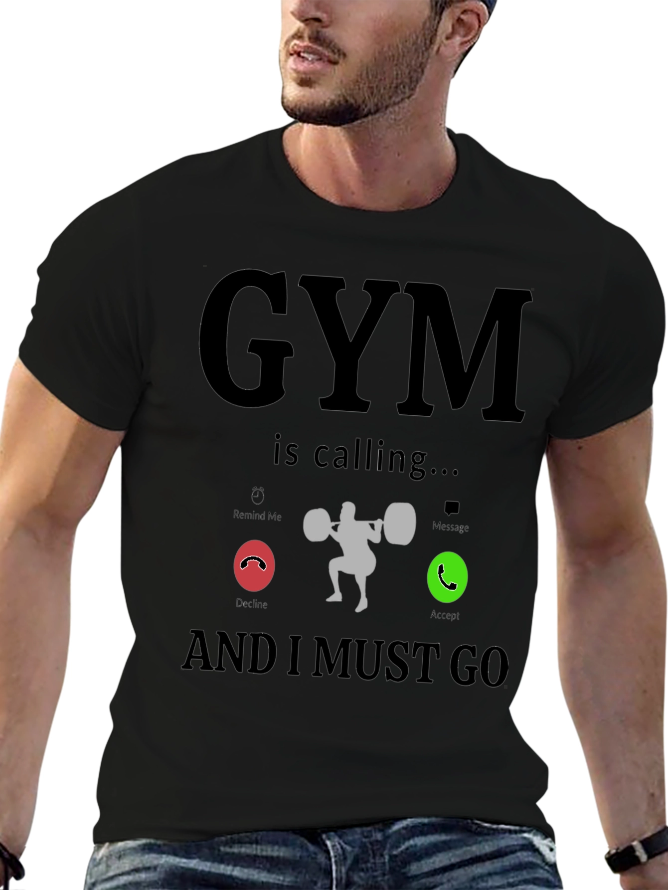 Gym is Calling Funny Workout T-Shirt