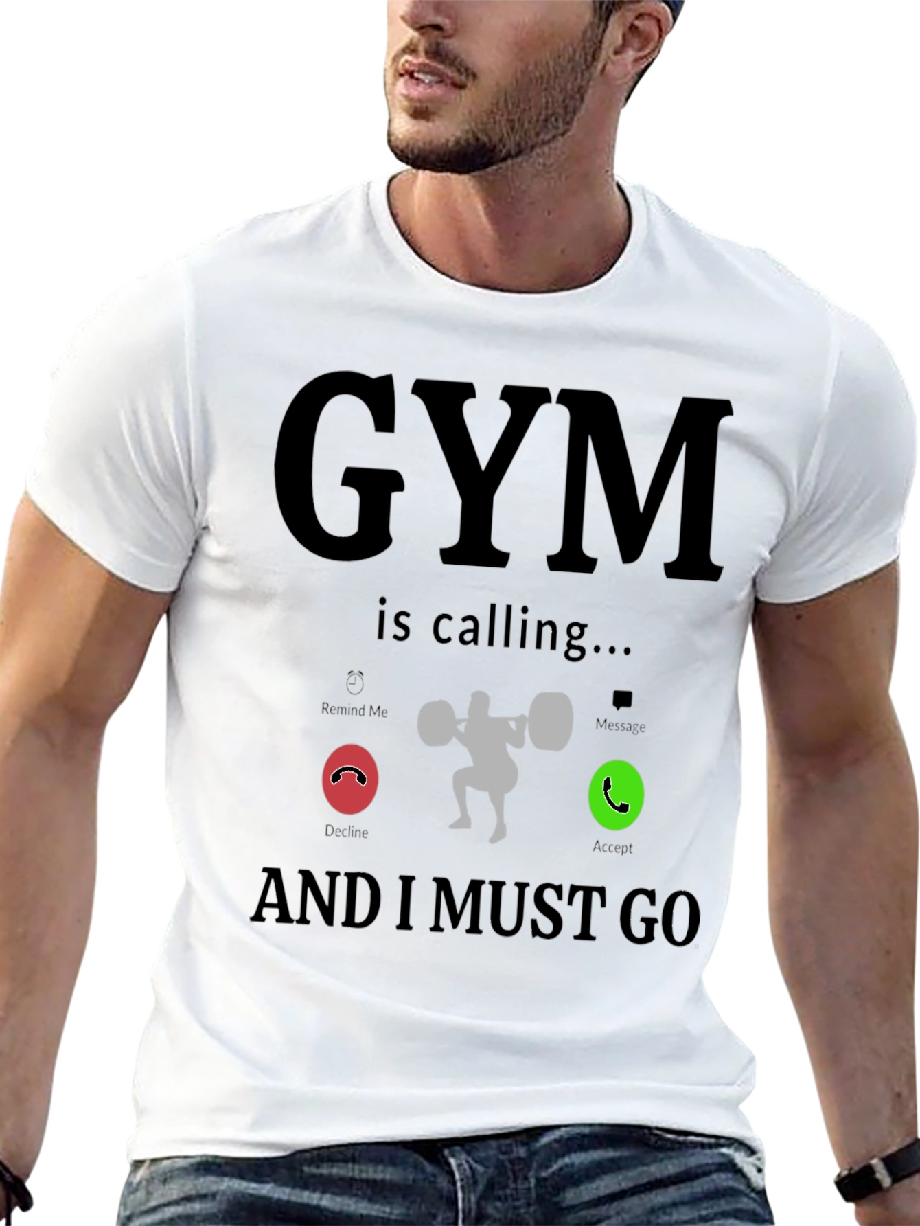 Gym is Calling Funny Workout T-Shirt