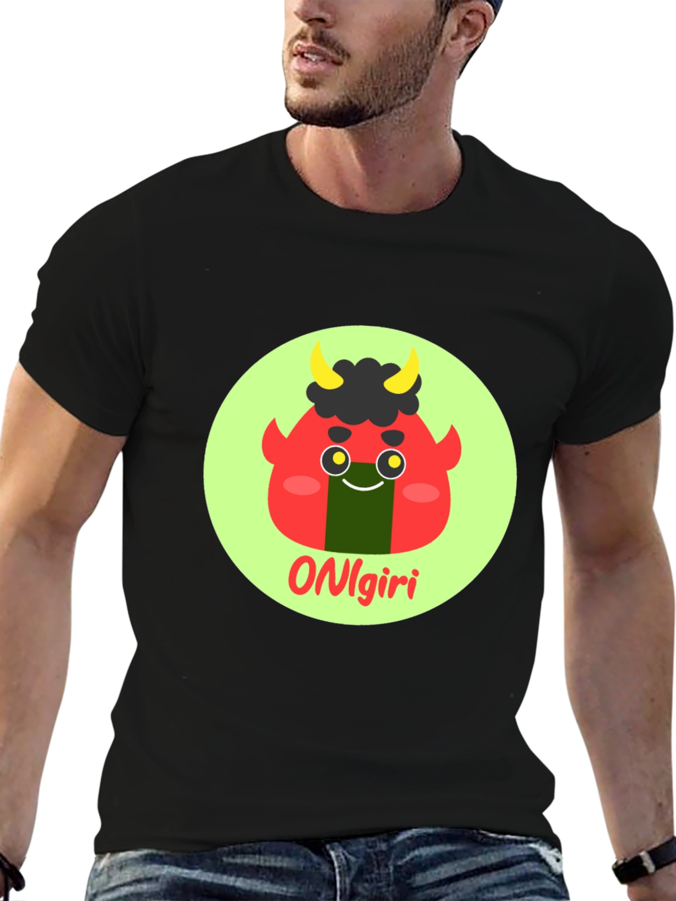 Onigiri Cartoon Graphic T-Shirt