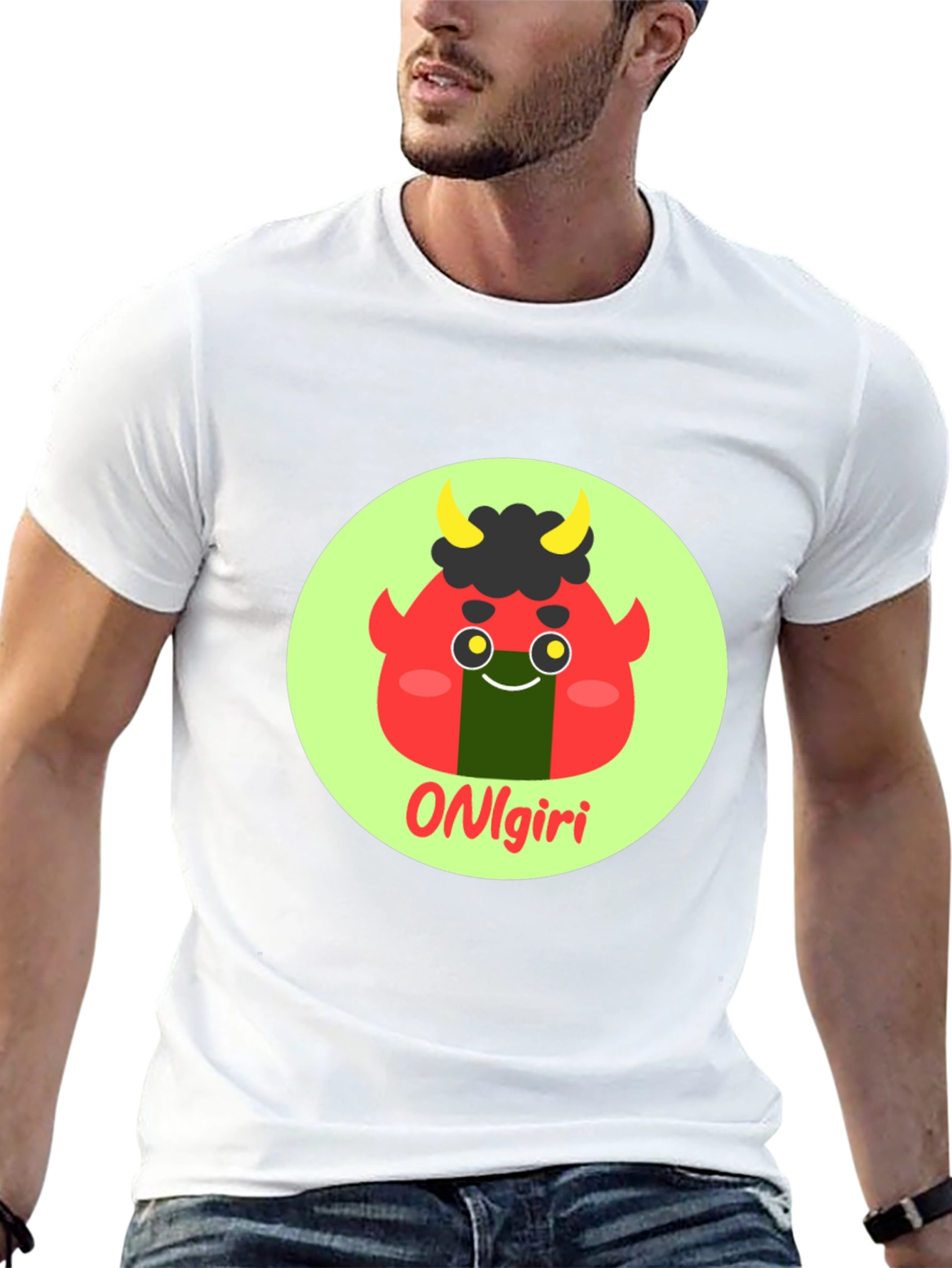 Onigiri Cartoon Graphic T-Shirt