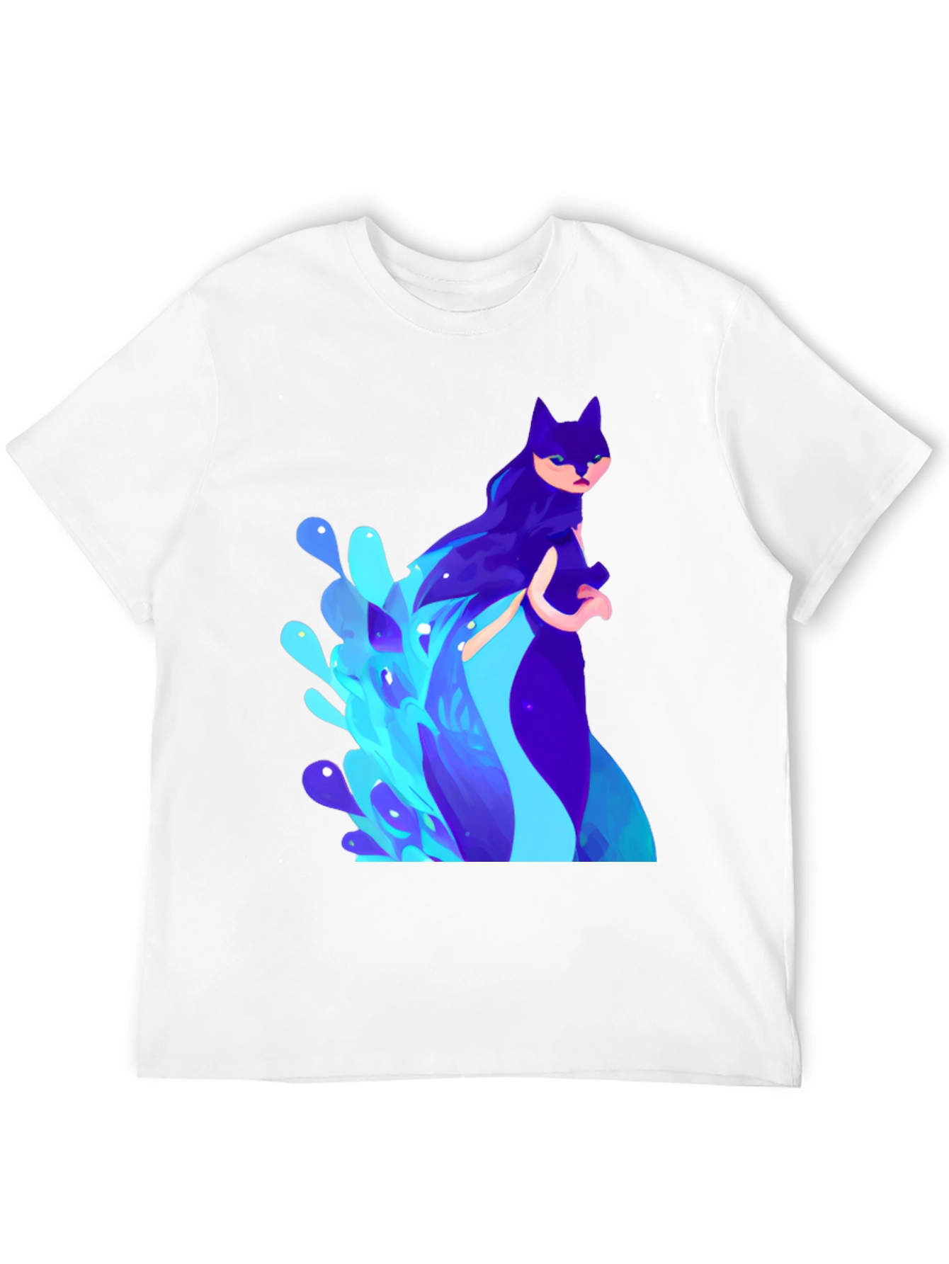 Mystic Cat T-Shirt - Artistic Graphic Tee