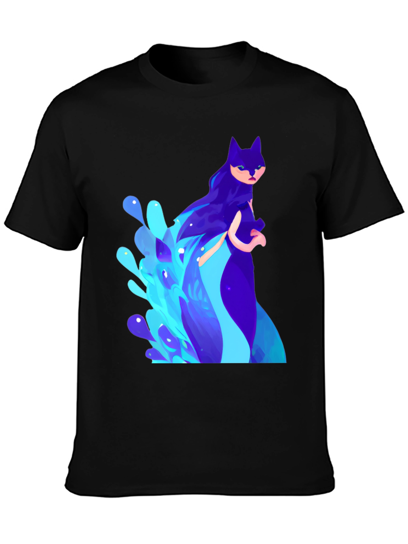 Mystic Cat T-Shirt - Artistic Graphic Tee