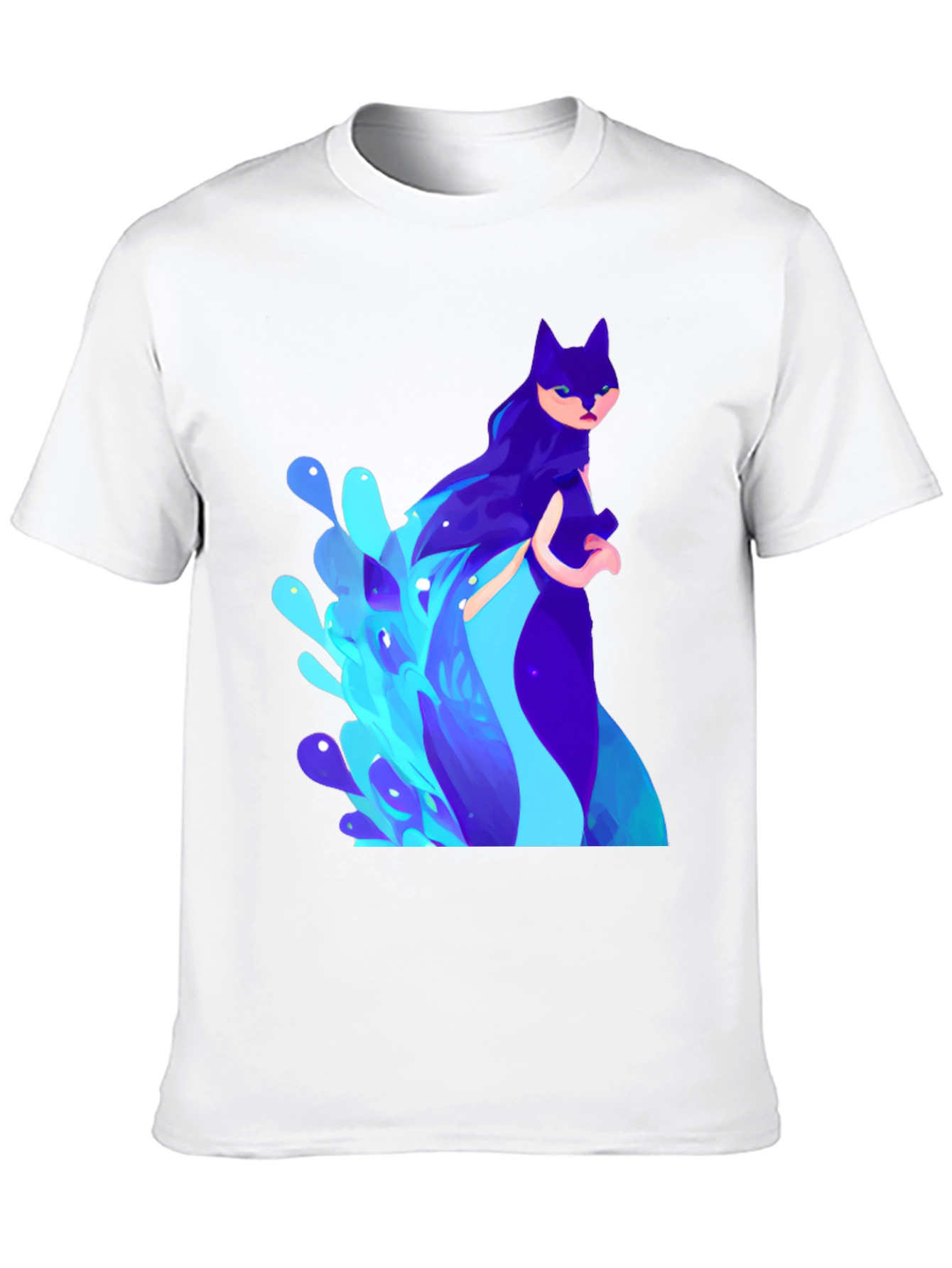 Mystic Cat T-Shirt - Artistic Graphic Tee