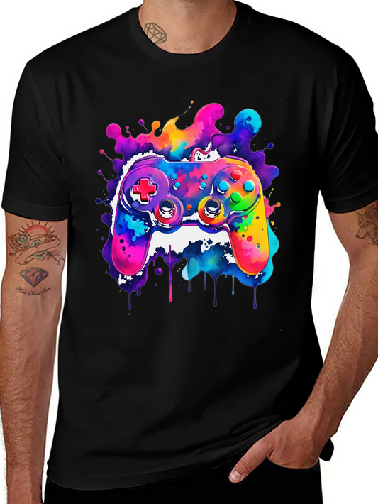 Colorful Gamer T-Shirt - Joystick Design