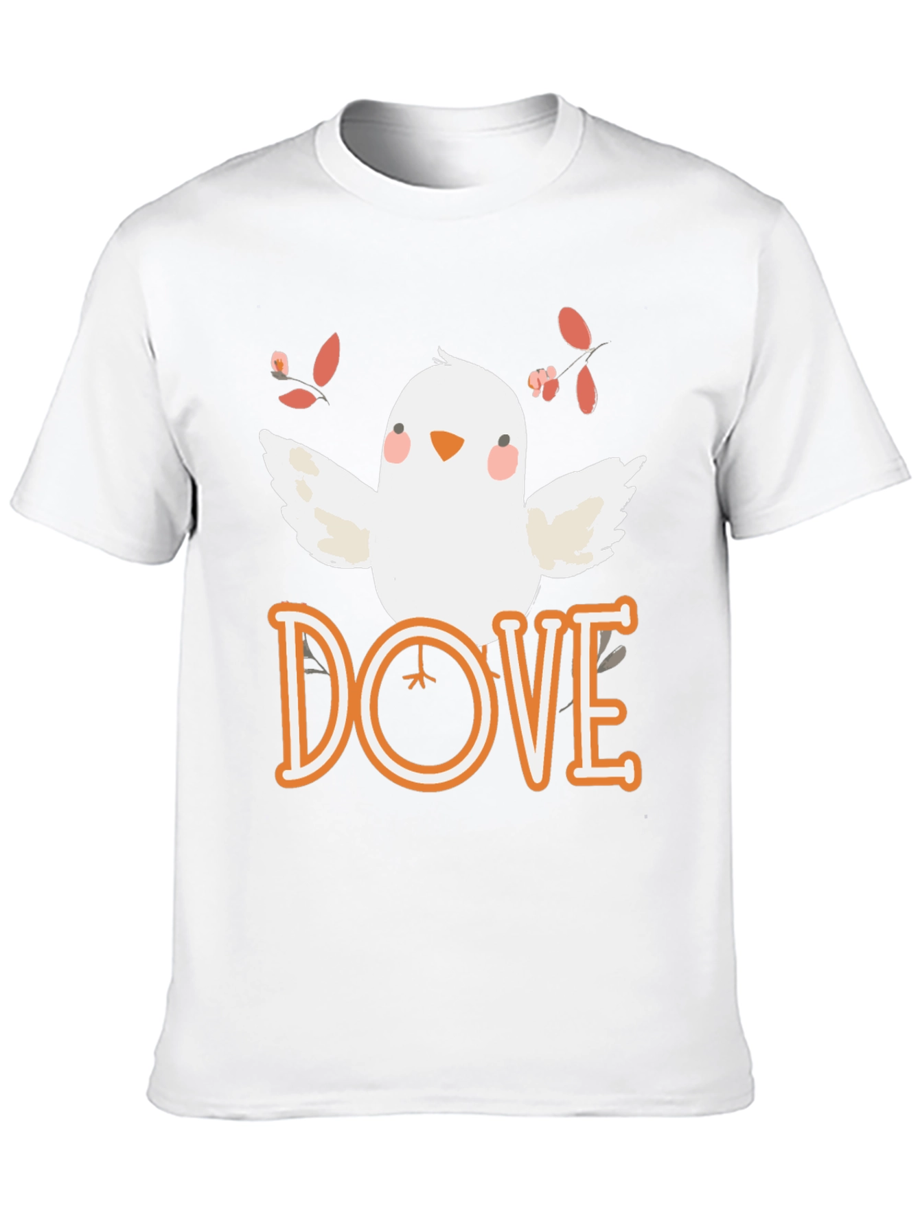 Dove Graphic T-Shirt - Black Cotton Blend