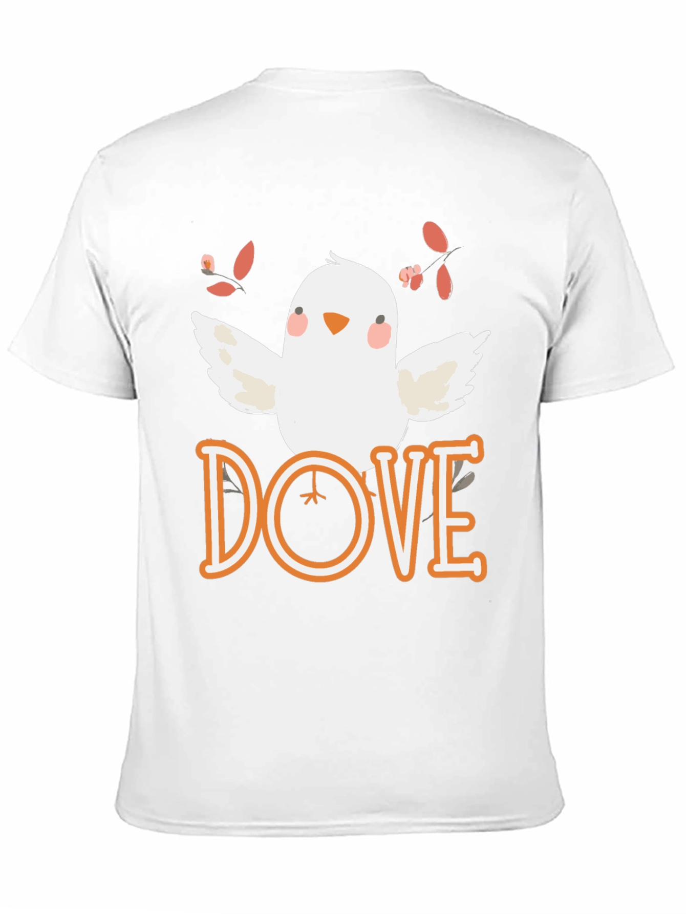 Dove Graphic T-Shirt - Black Cotton Blend