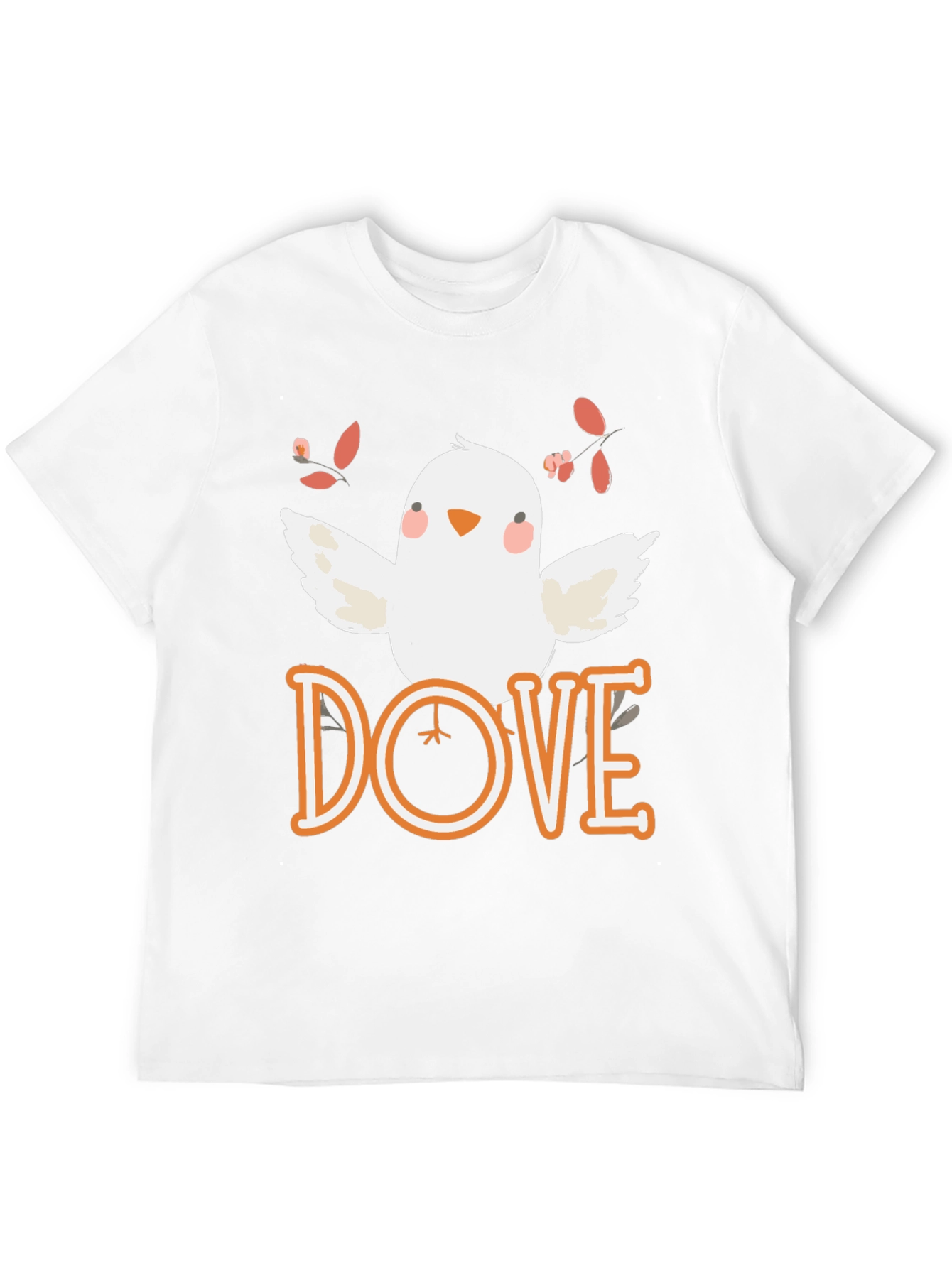 Dove Graphic T-Shirt - Black Cotton Blend