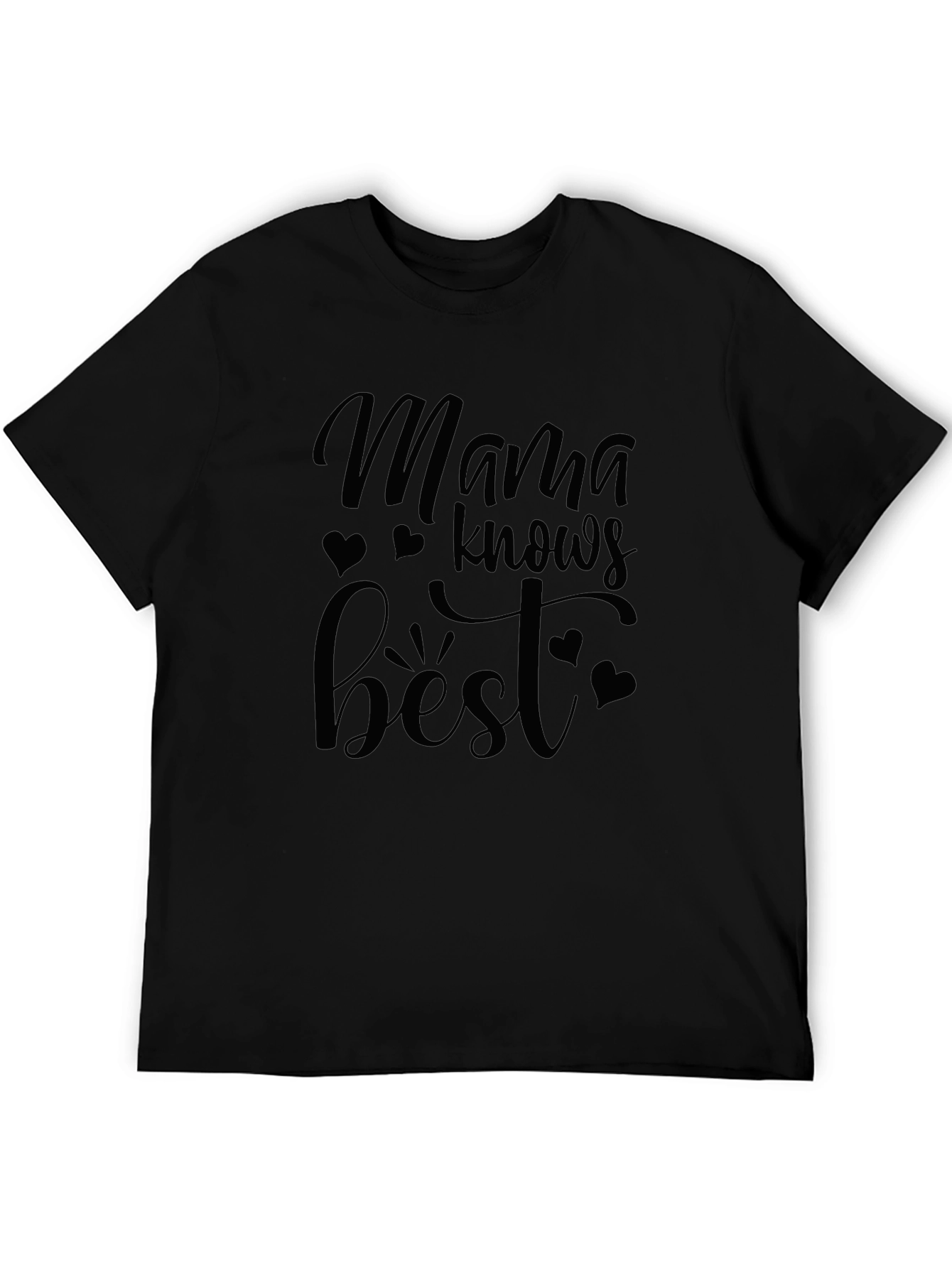 Mama Knows Best Graphic Tee - Black T-Shirt