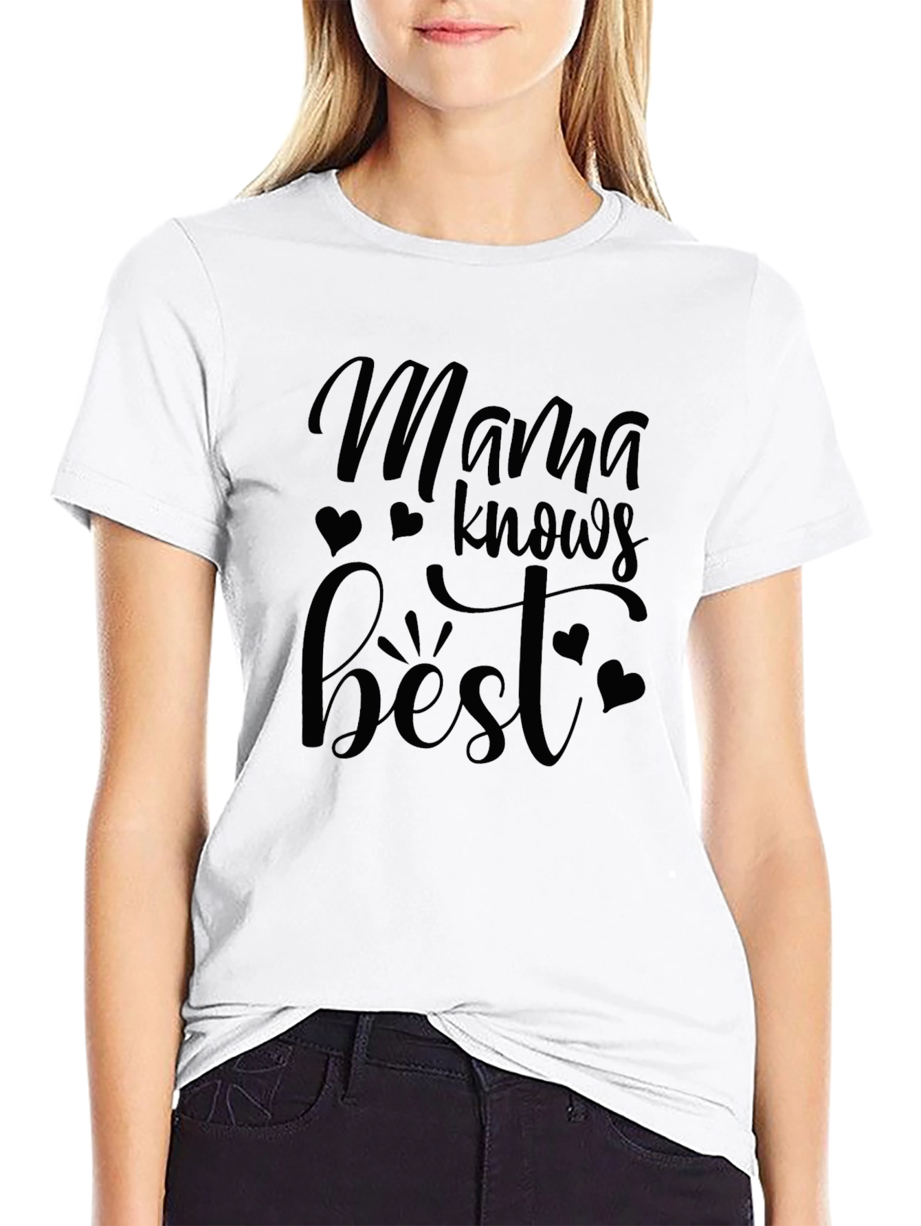 Mama Knows Best Graphic Tee - Black T-Shirt