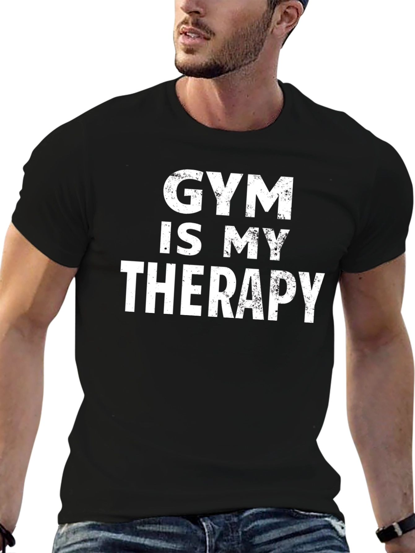 Gym is My Therapy Graphic Tee