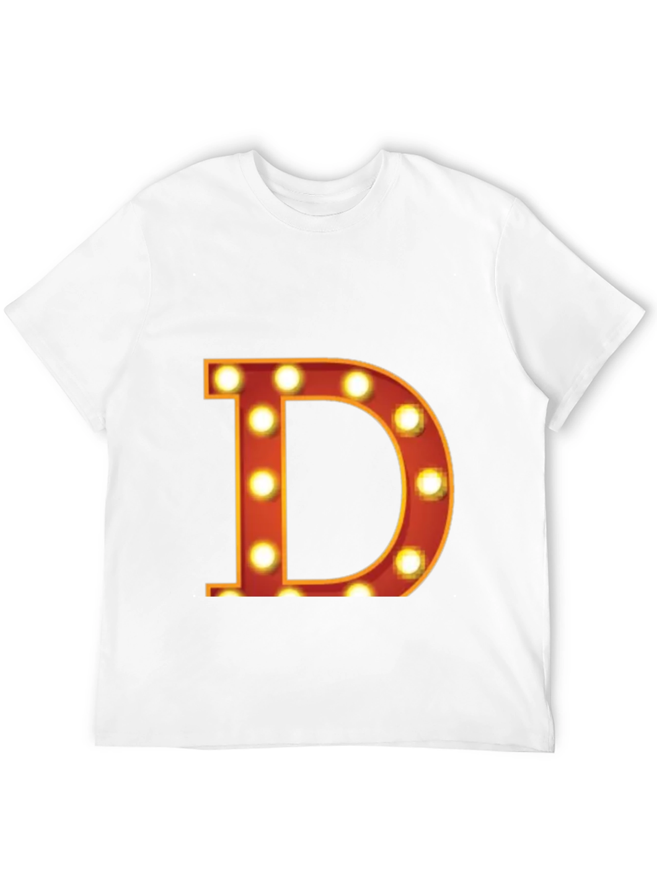 Illuminated D Graphic Tee - Bold Statement T-Shirt