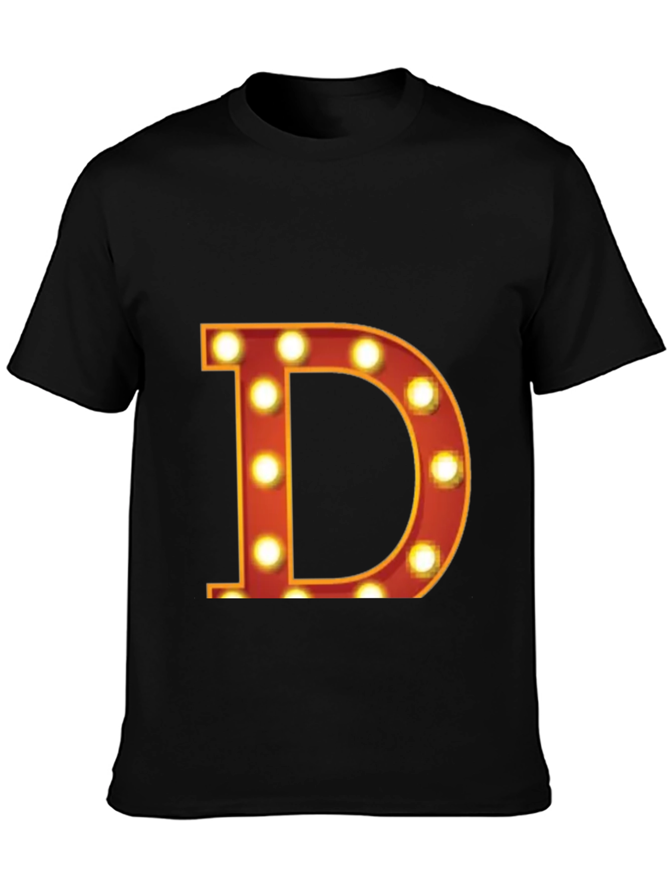 Illuminated D Graphic Tee - Bold Statement T-Shirt