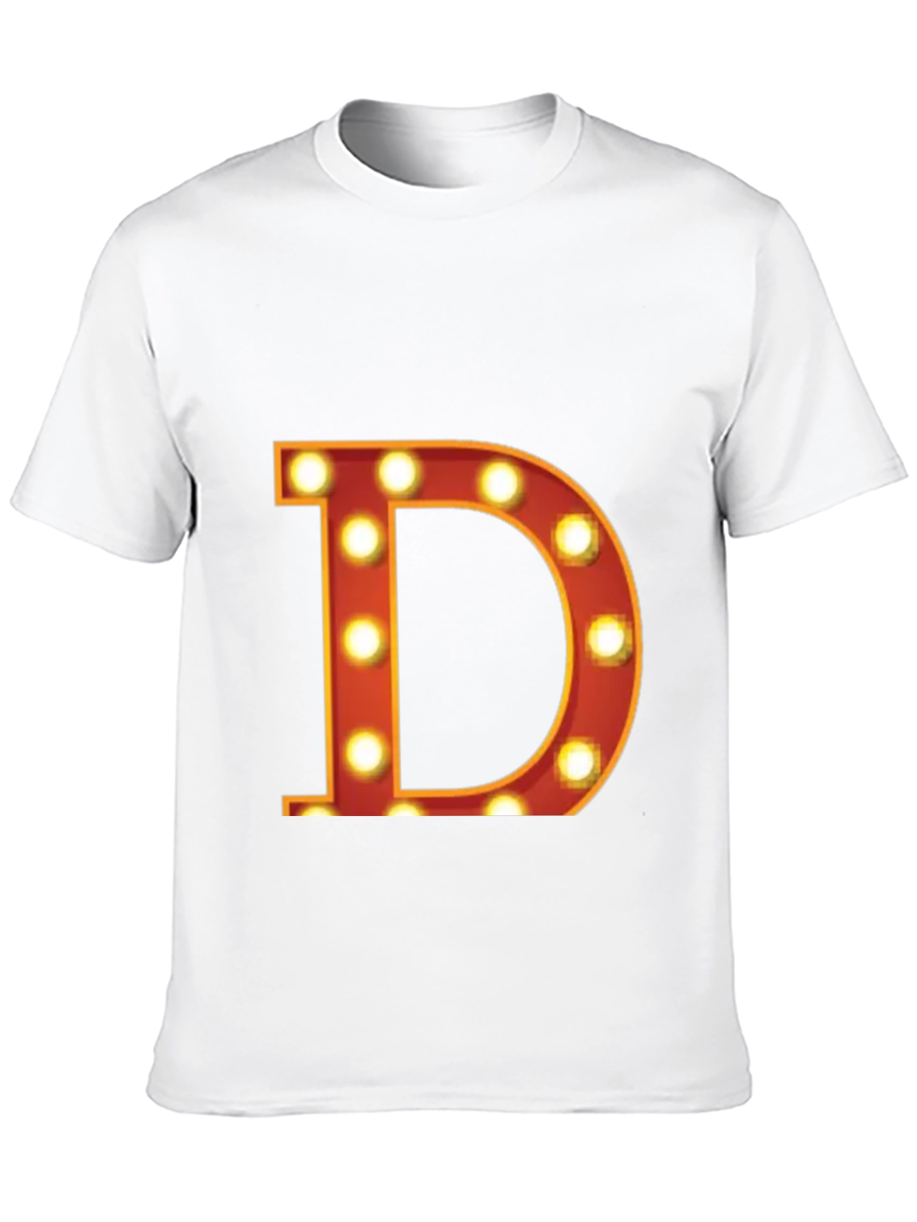 Illuminated D Graphic Tee - Bold Statement T-Shirt