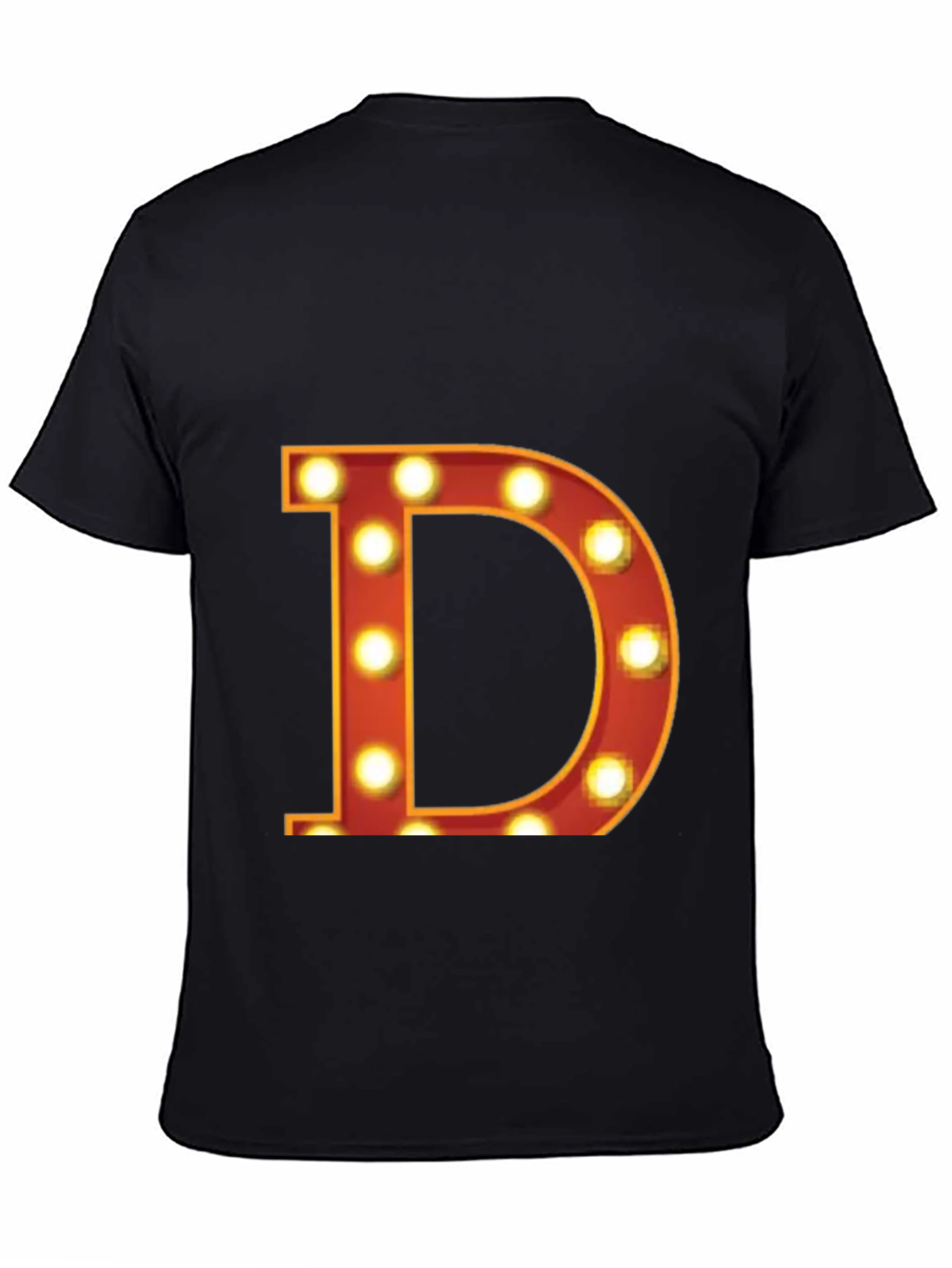 Illuminated D Graphic Tee - Bold Statement T-Shirt