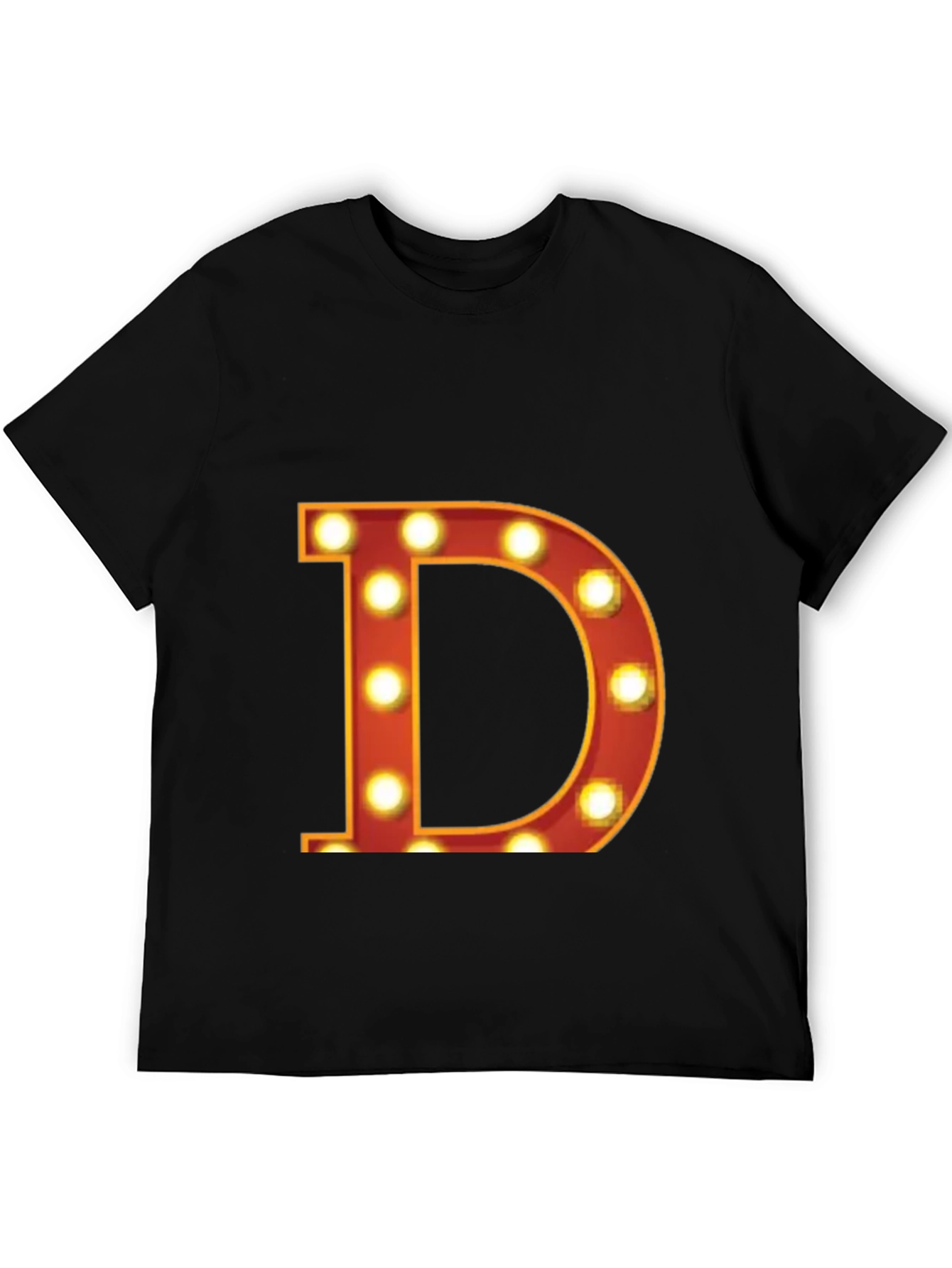 Illuminated D Graphic Tee - Bold Statement T-Shirt