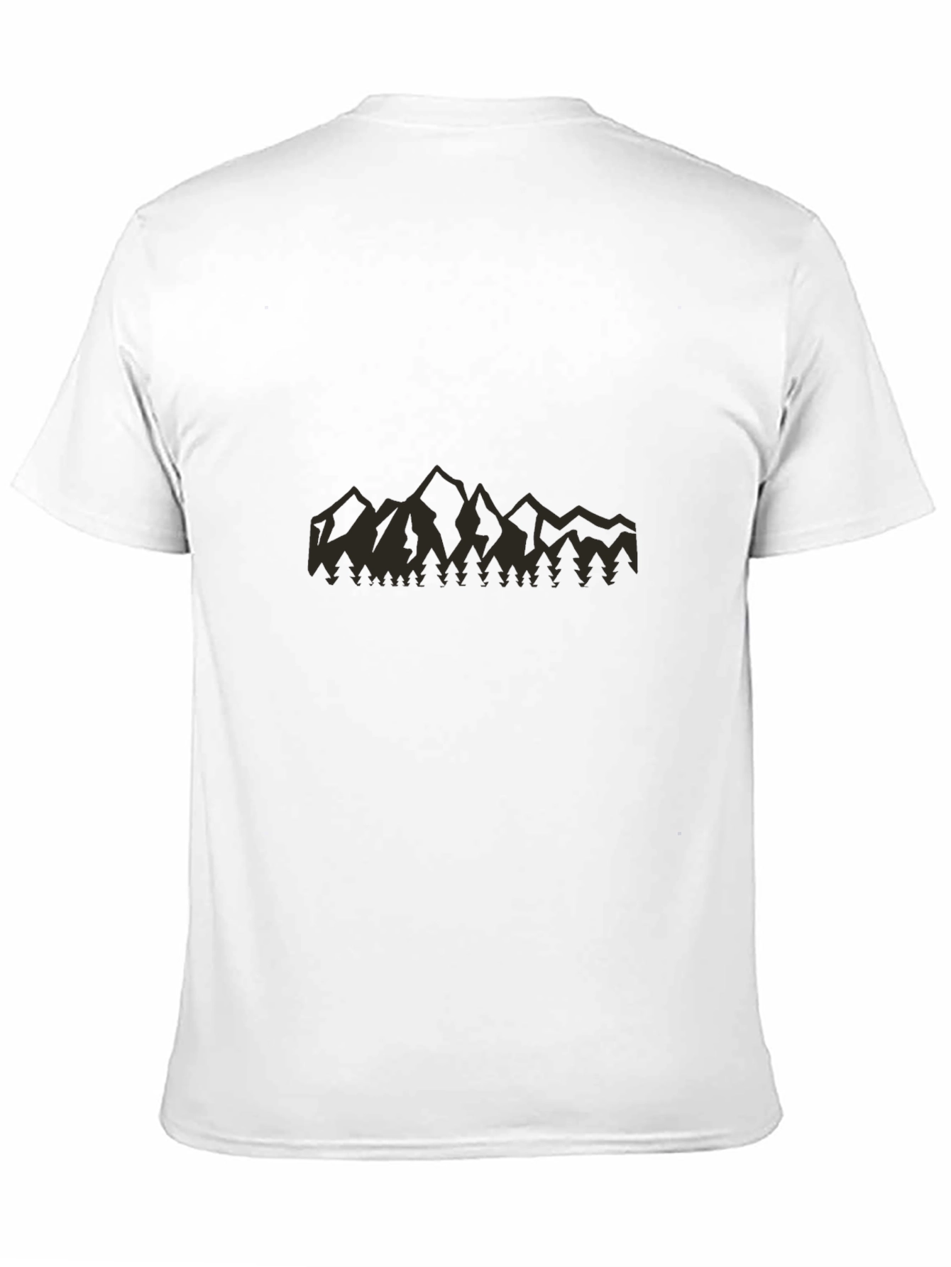 Mountain Silhouette Graphic Tee - Black