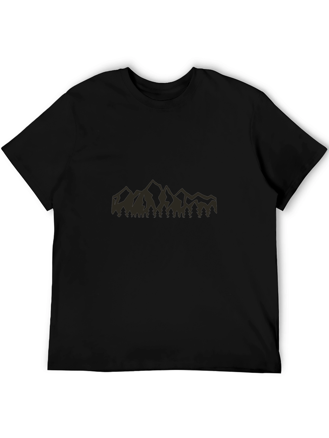 Mountain Silhouette Graphic Tee - Black
